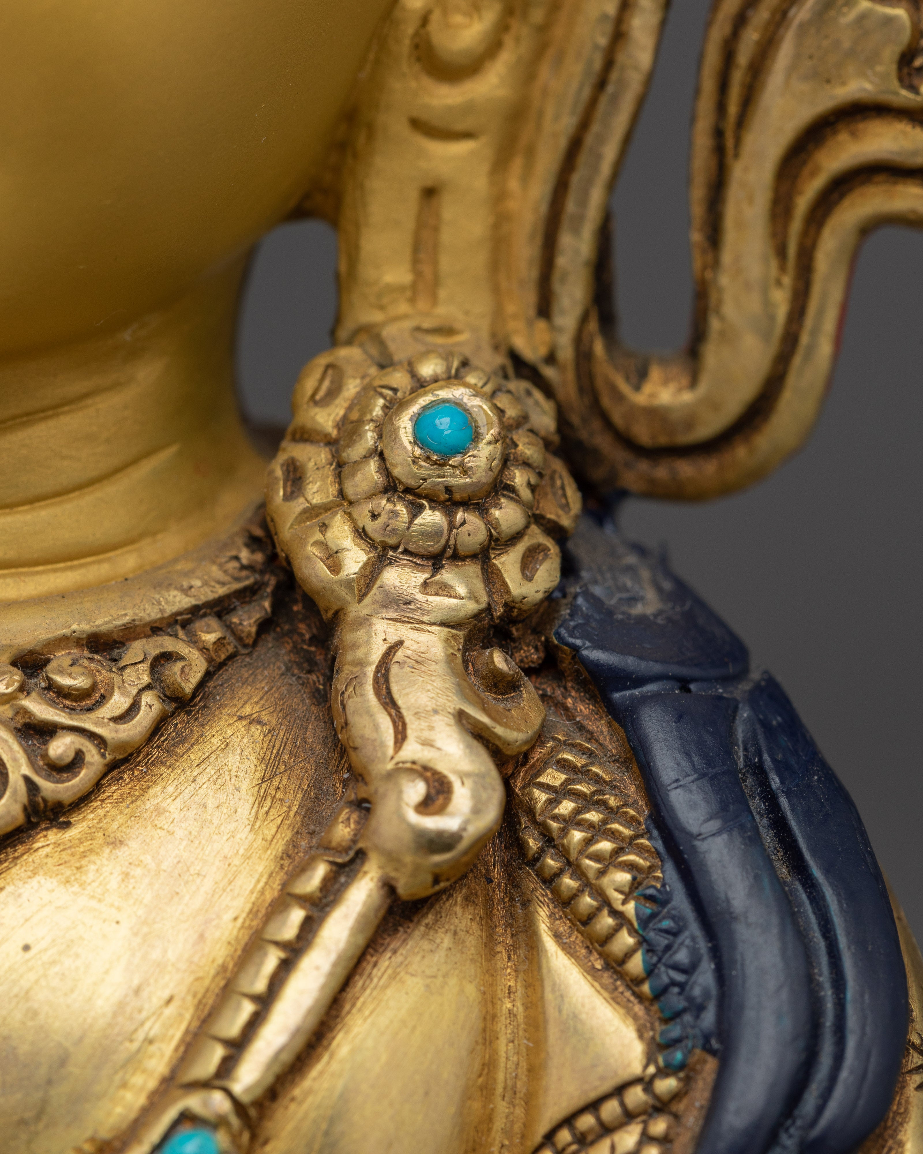 Vajradhara Copper Golden Statue | Buddhist Primodial Buddha