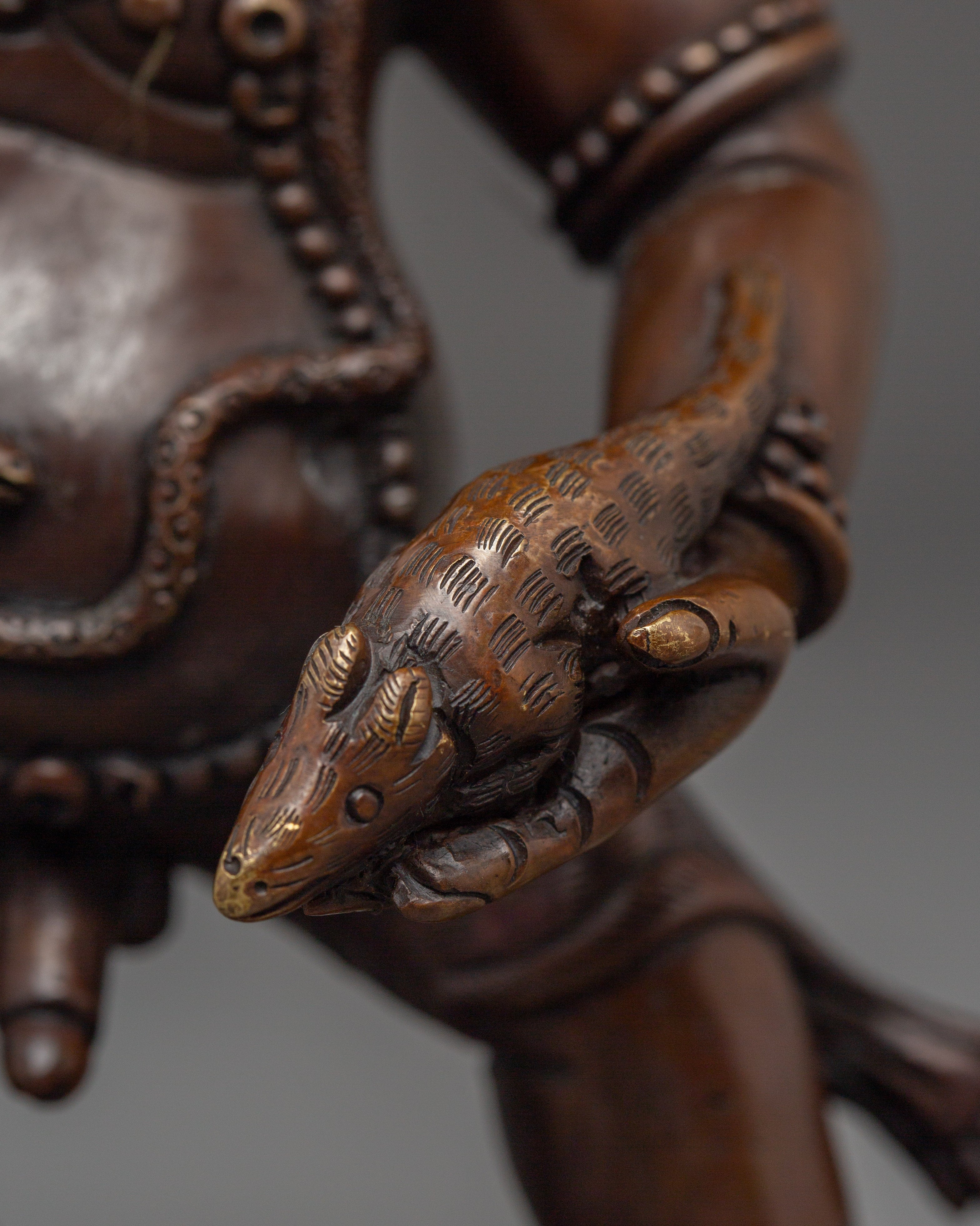 Black Dzambhala Statue: God of Wealth