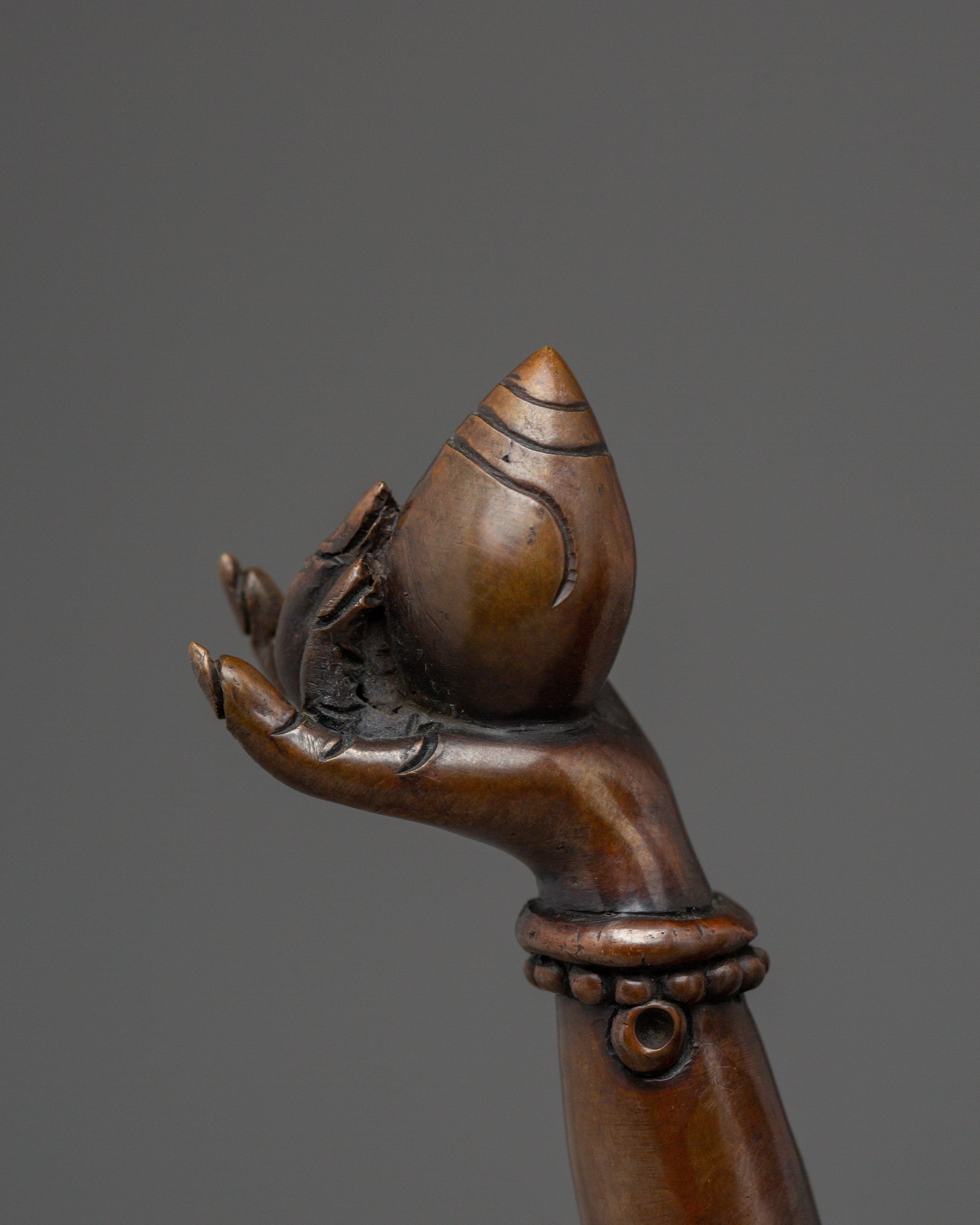 Black Dzambhala Wrathful Deity Statue Set | Tibetan Buddhist Ritual Art