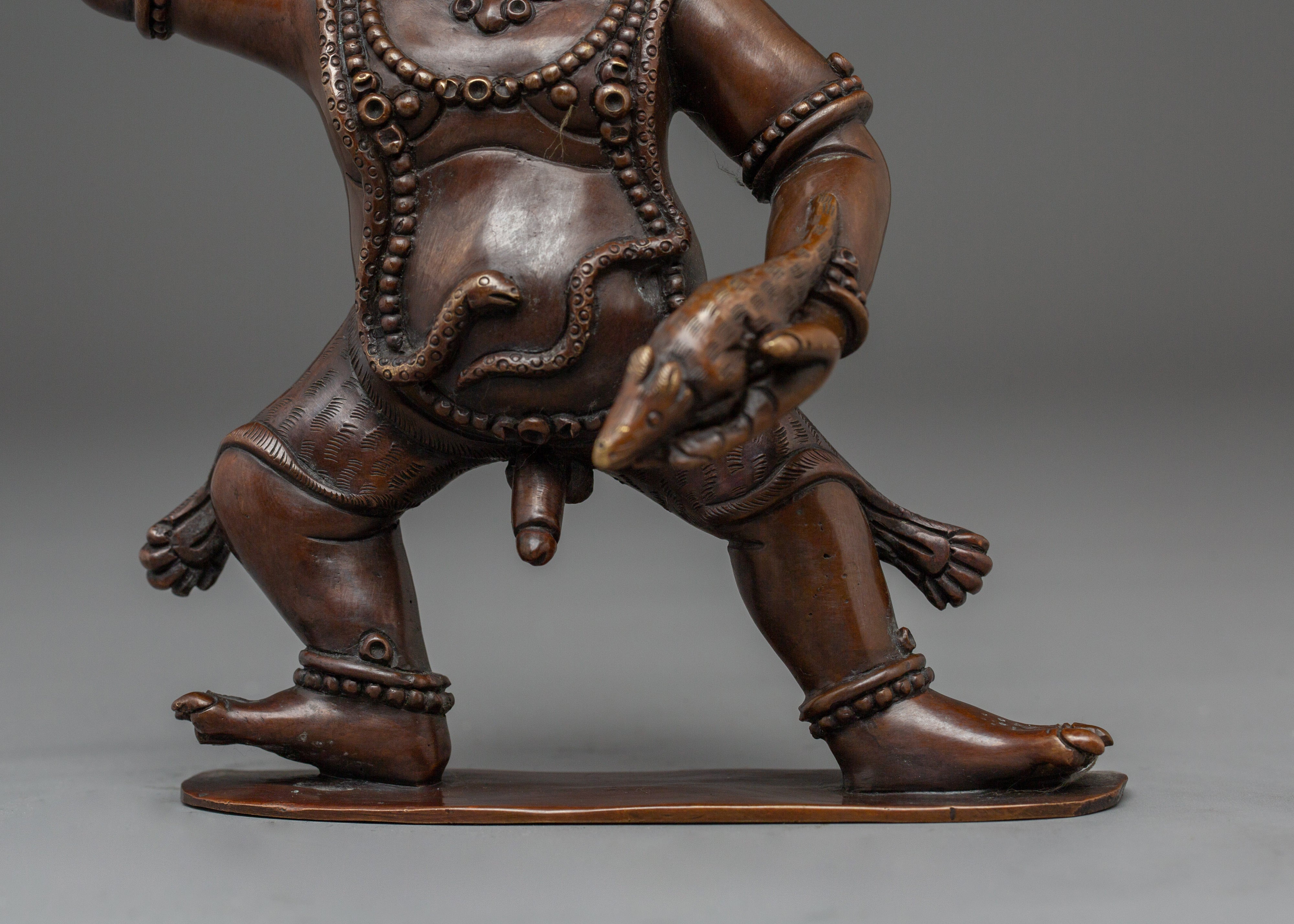 Black Dzambhala Statue: God of Wealth