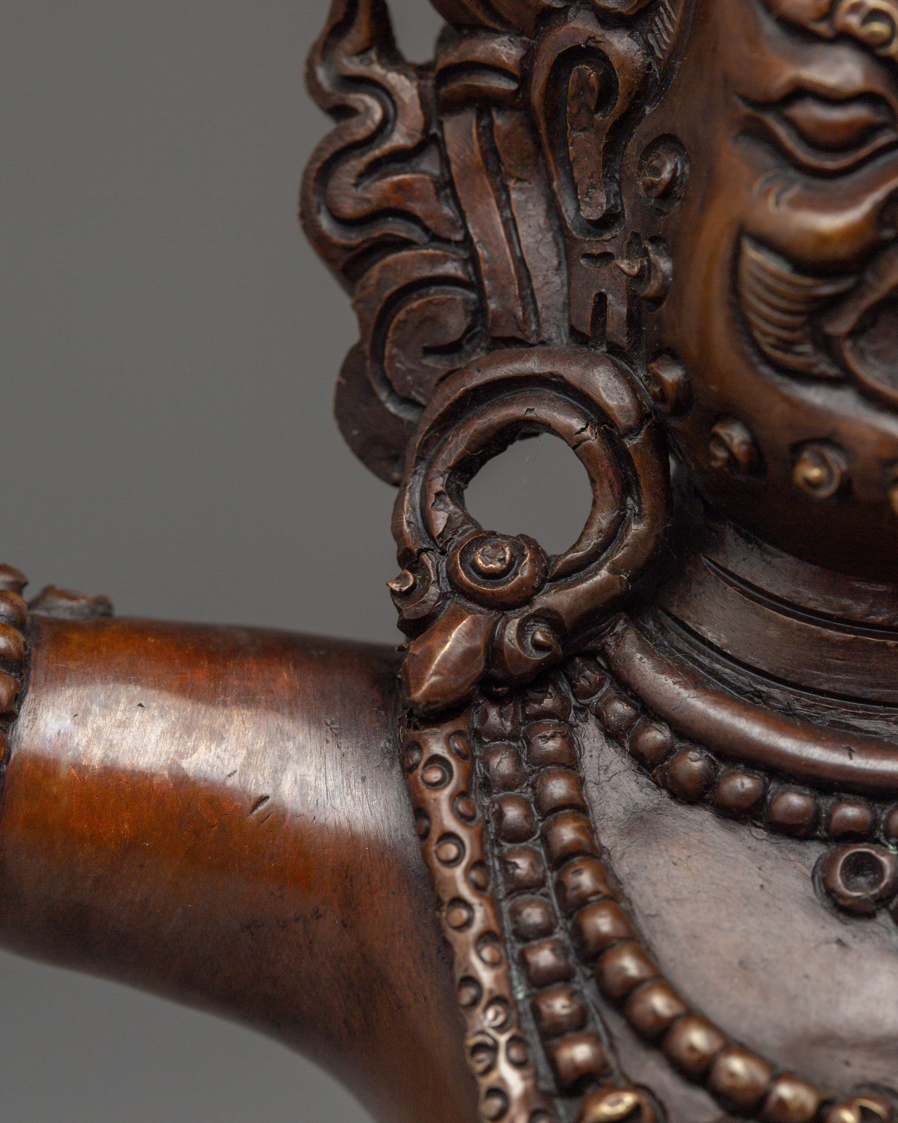 Black Dzambhala Statue: God of Wealth