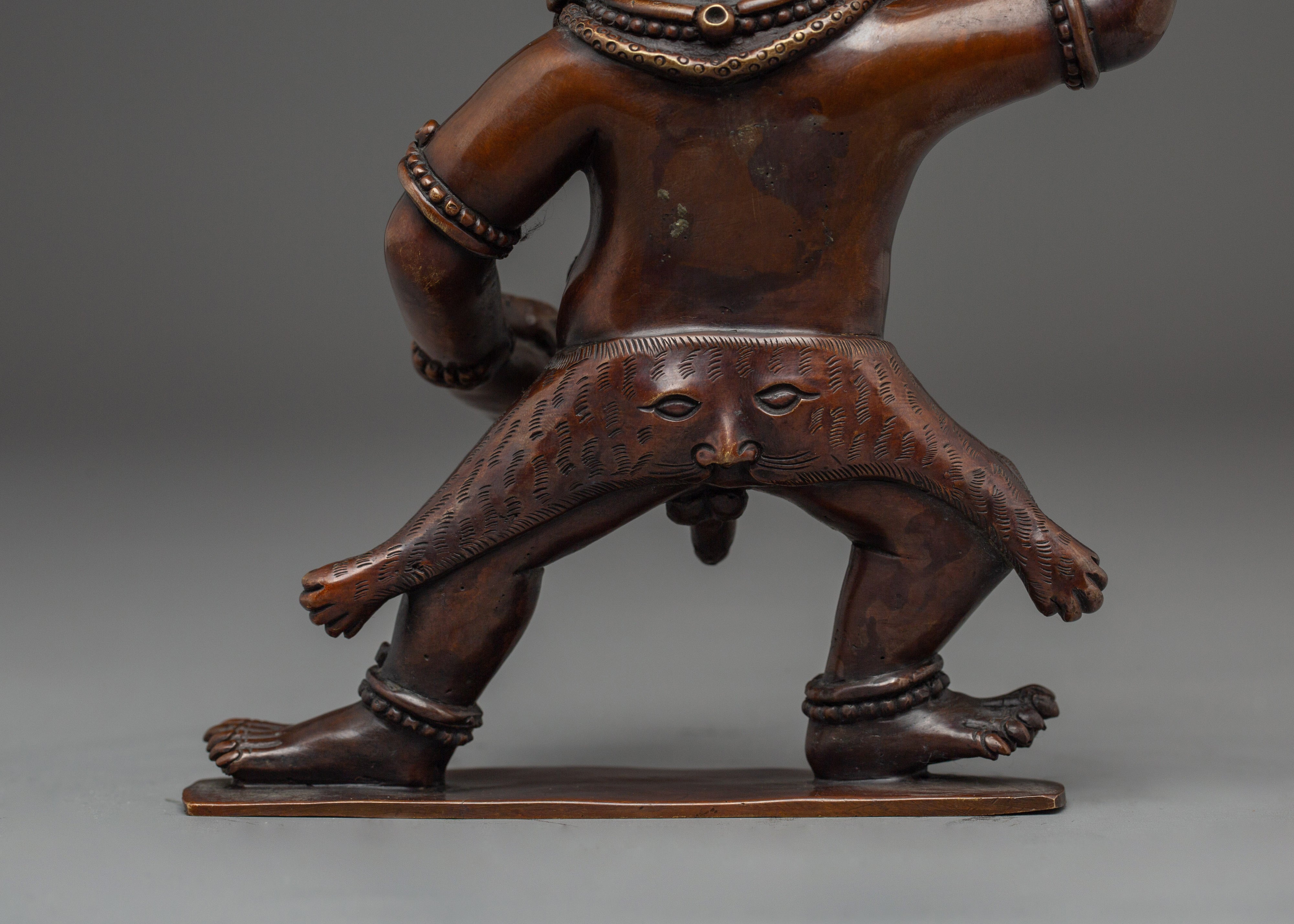 Black Dzambhala Statue: God of Wealth