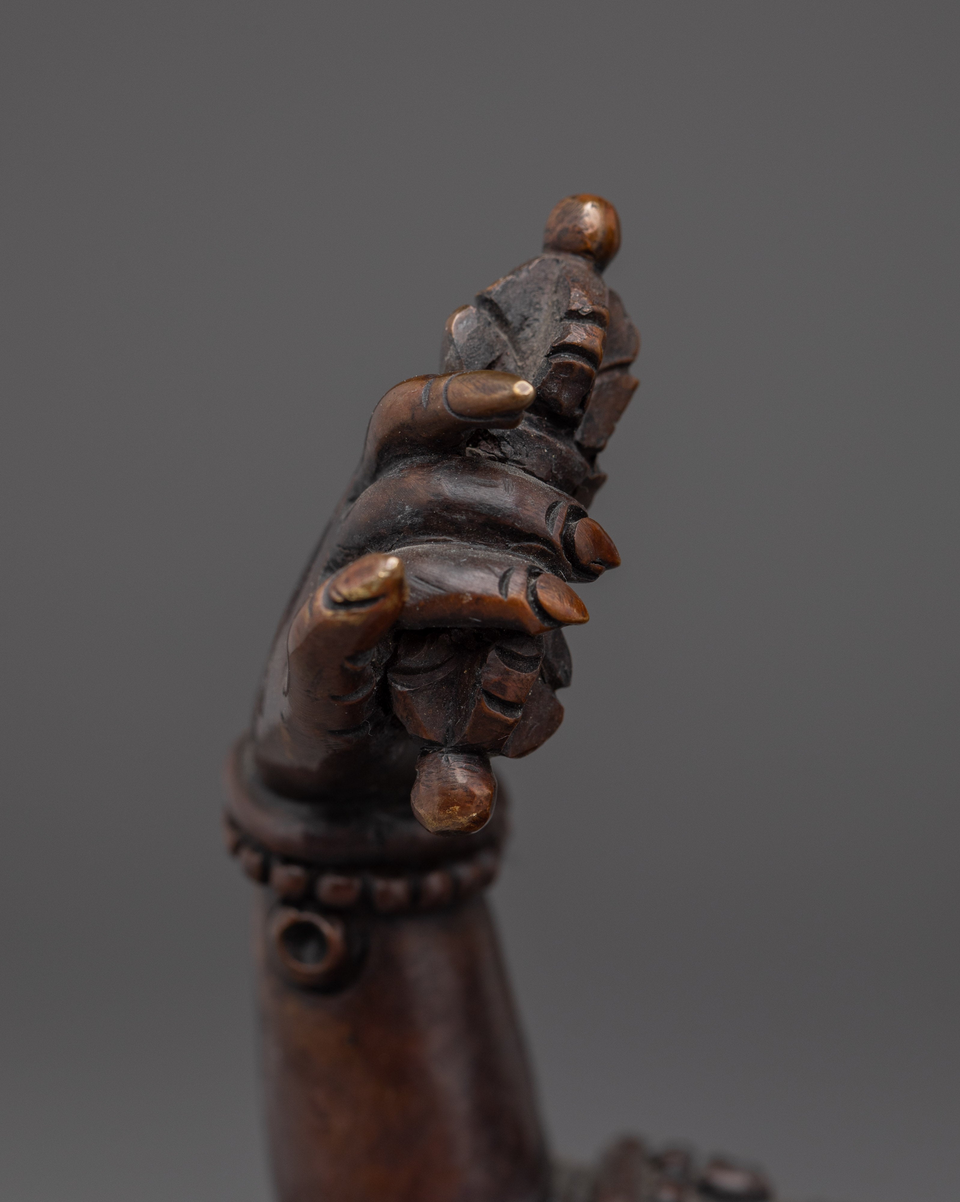 Vajrapani Oxidized Copper Statue | Protector of the Buddha