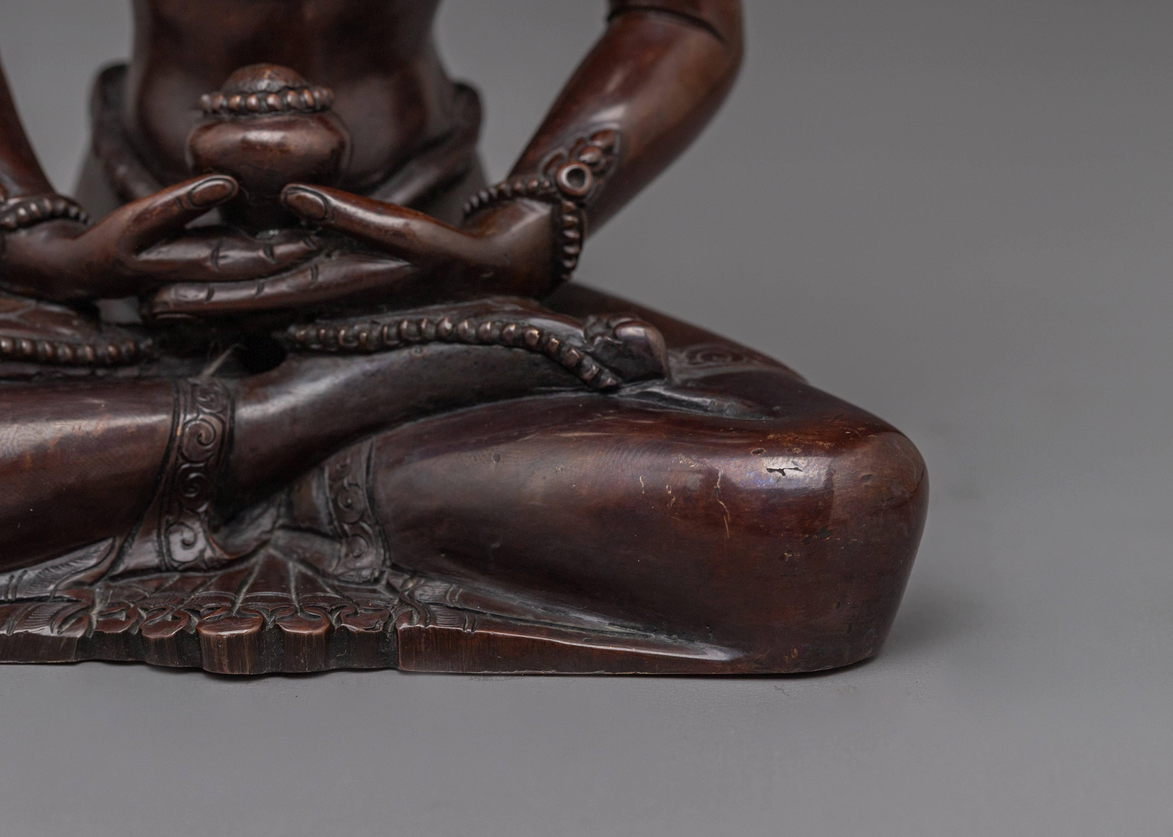 Crown Amitabha Buddha Sculpture | Buddha of Infinite light