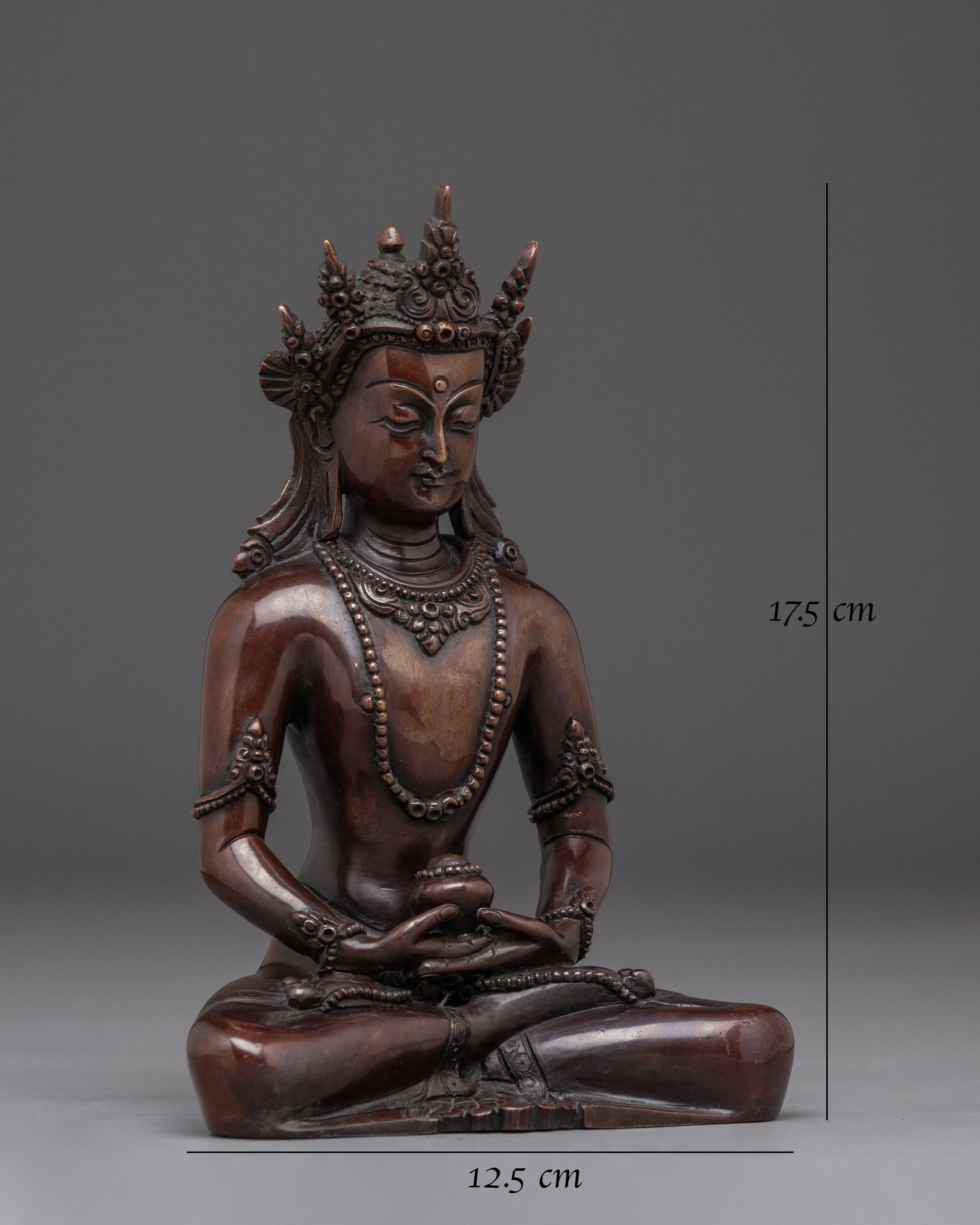 Crown Amitabha Buddha Sculpture | Buddha of Infinite light