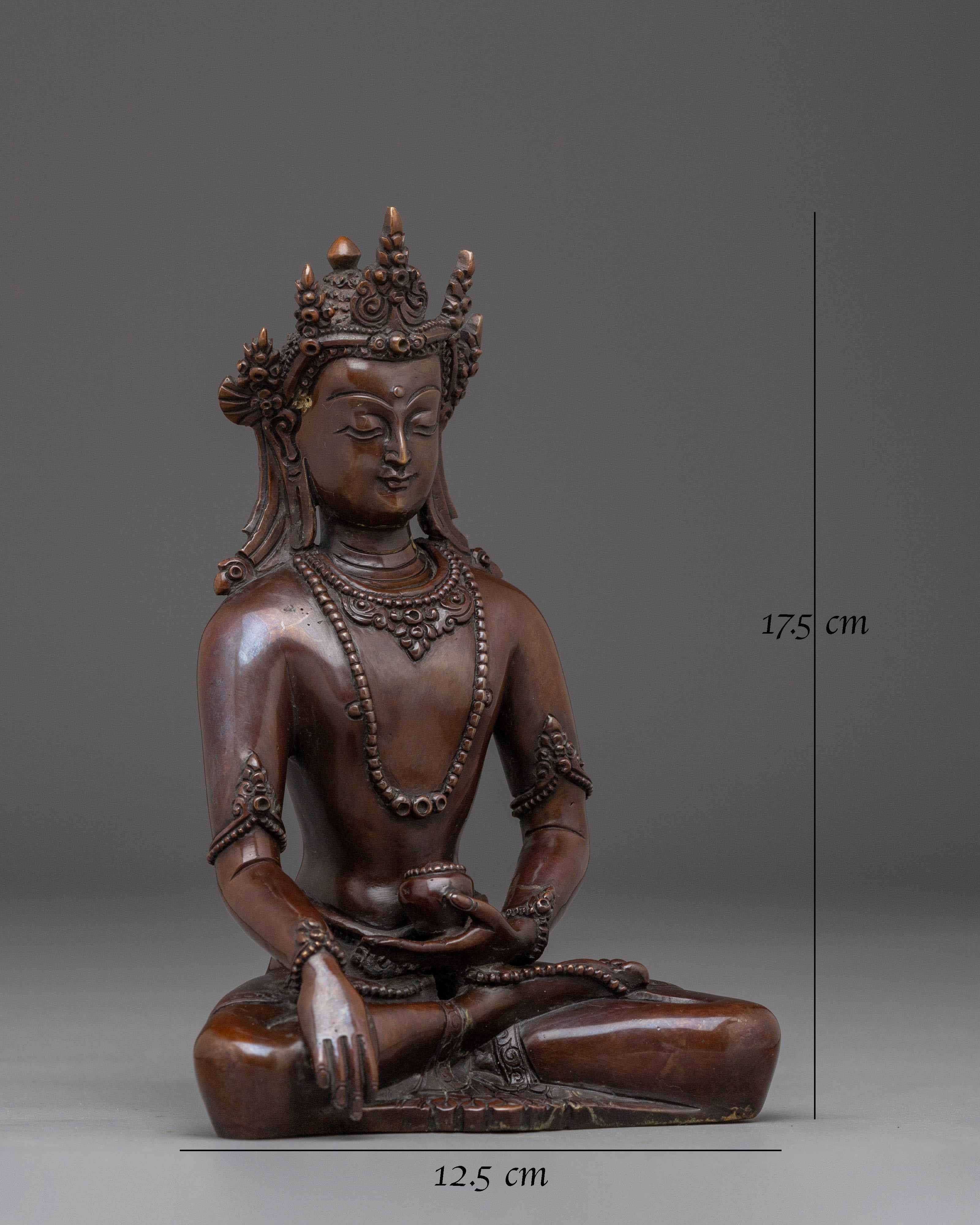 handmade-crown-shakyamuni-buddha-sculpture