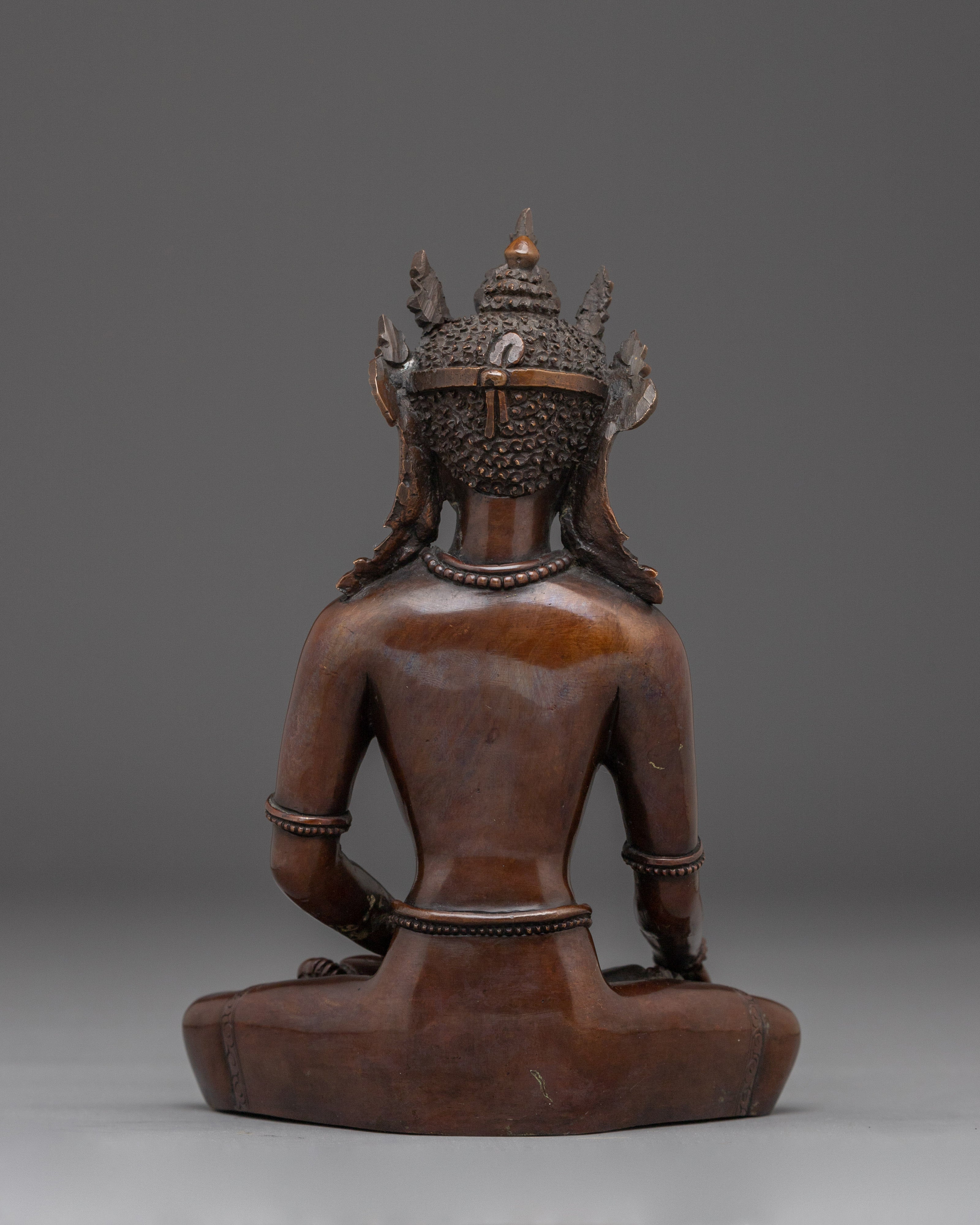 Handmade Crown Shakyamuni buddha Sculpture | Historical Buddha