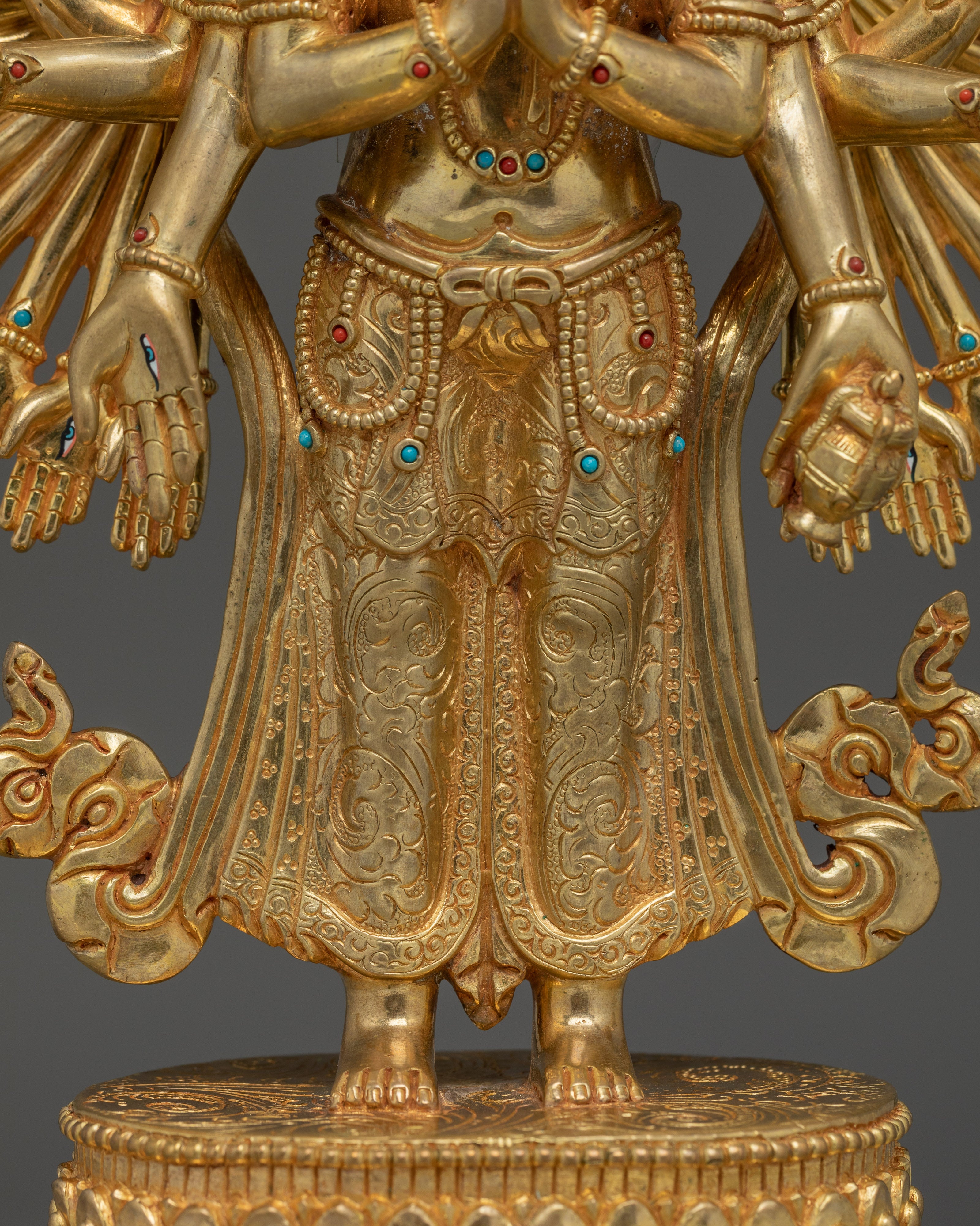 1000 Armed Chenrezig, Lord Of Compassion | Tibetan Buddhist Icon