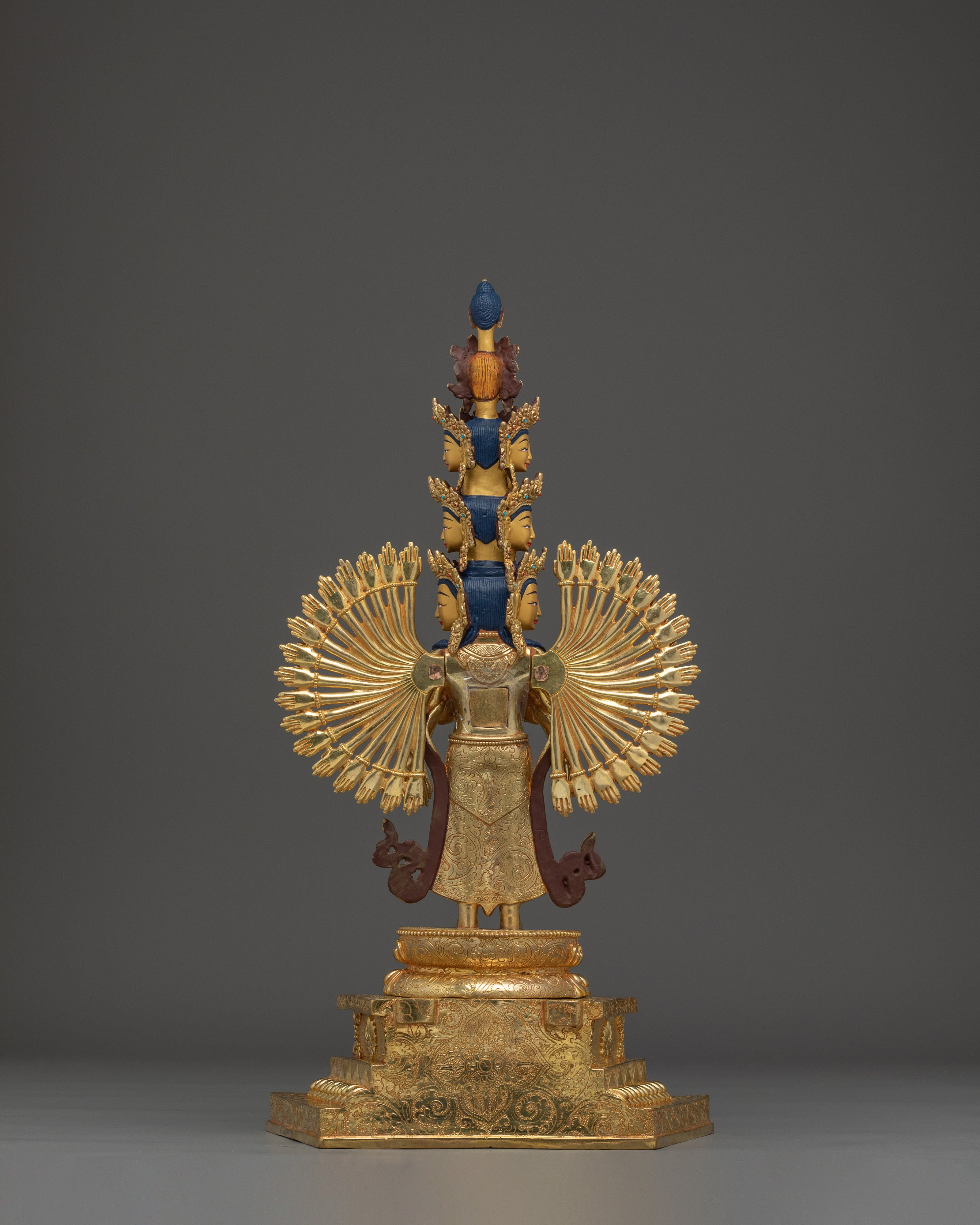 1000 Armed Chenrezig, Lord Of Compassion | Tibetan Buddhist Icon
