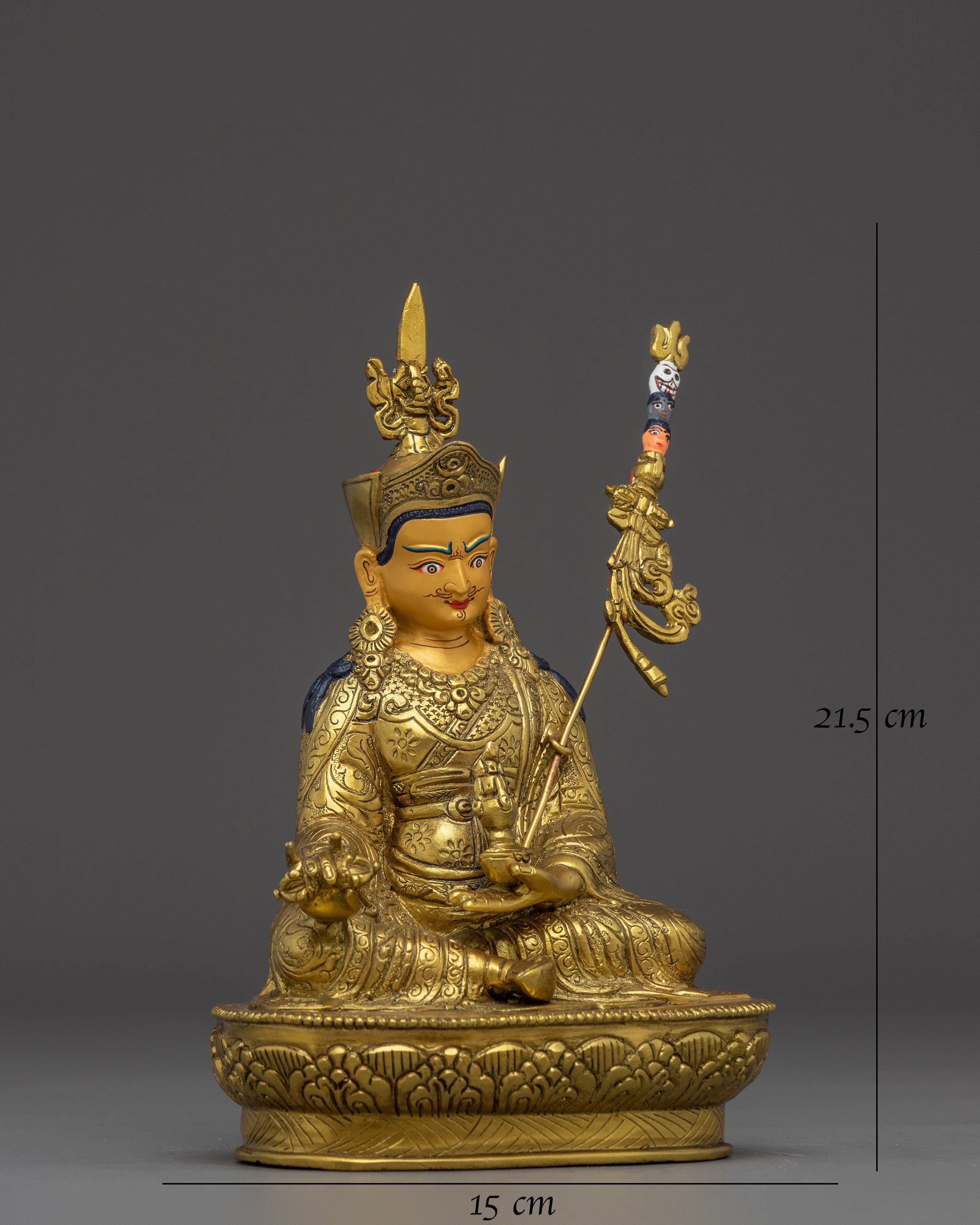 Radiant Majestic Guru Rinpoche Statue