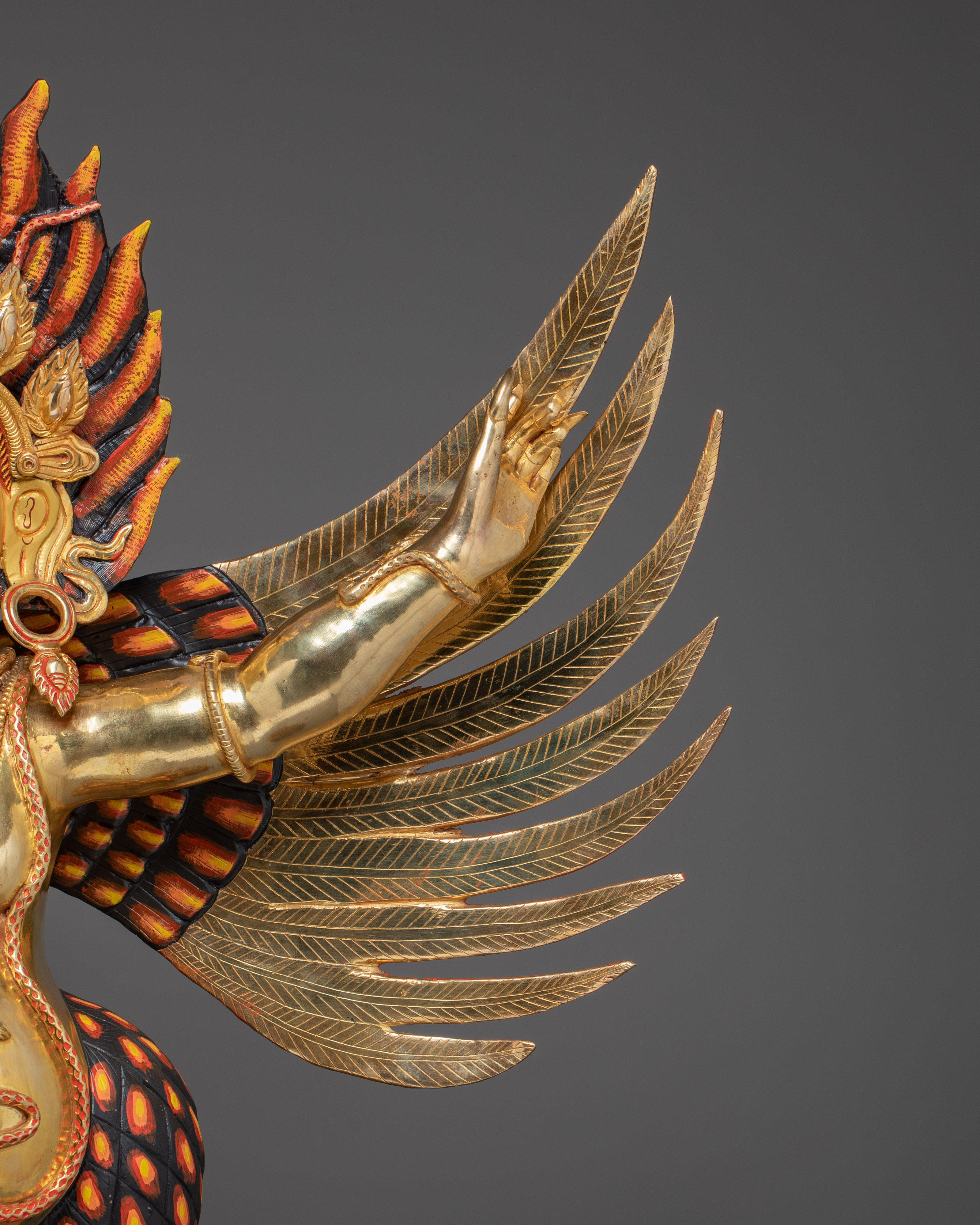 Buddhist Deity Garuda | Mythical Bird Sculpture