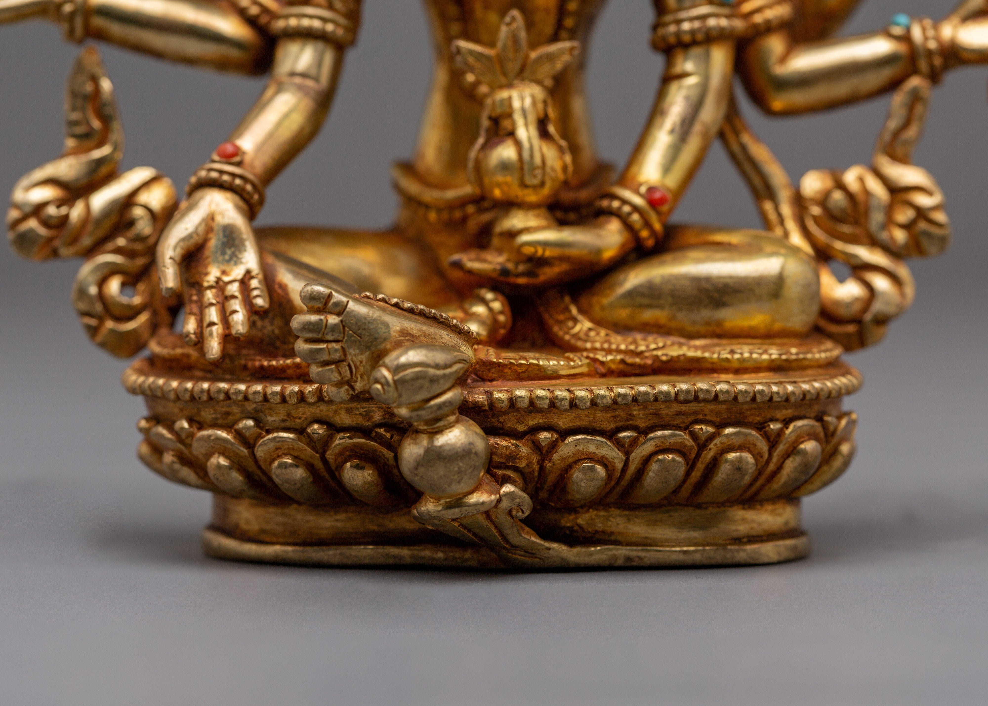 Spiritual Prosperity Icon Vasudhara | Tibetan Art for Abundance