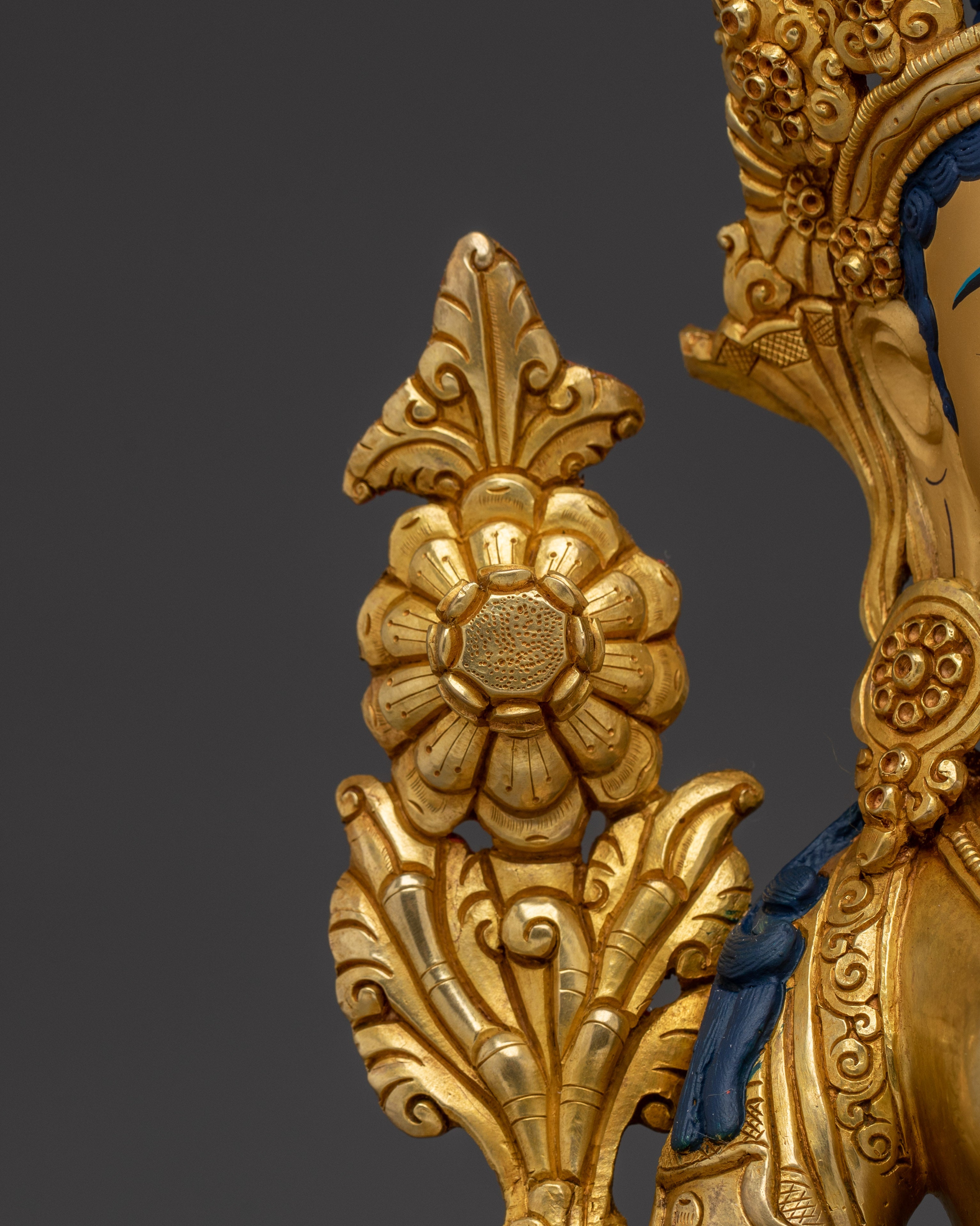 Handmade Golden Green Tara Nepali Artwork | Mother of All Buddhas