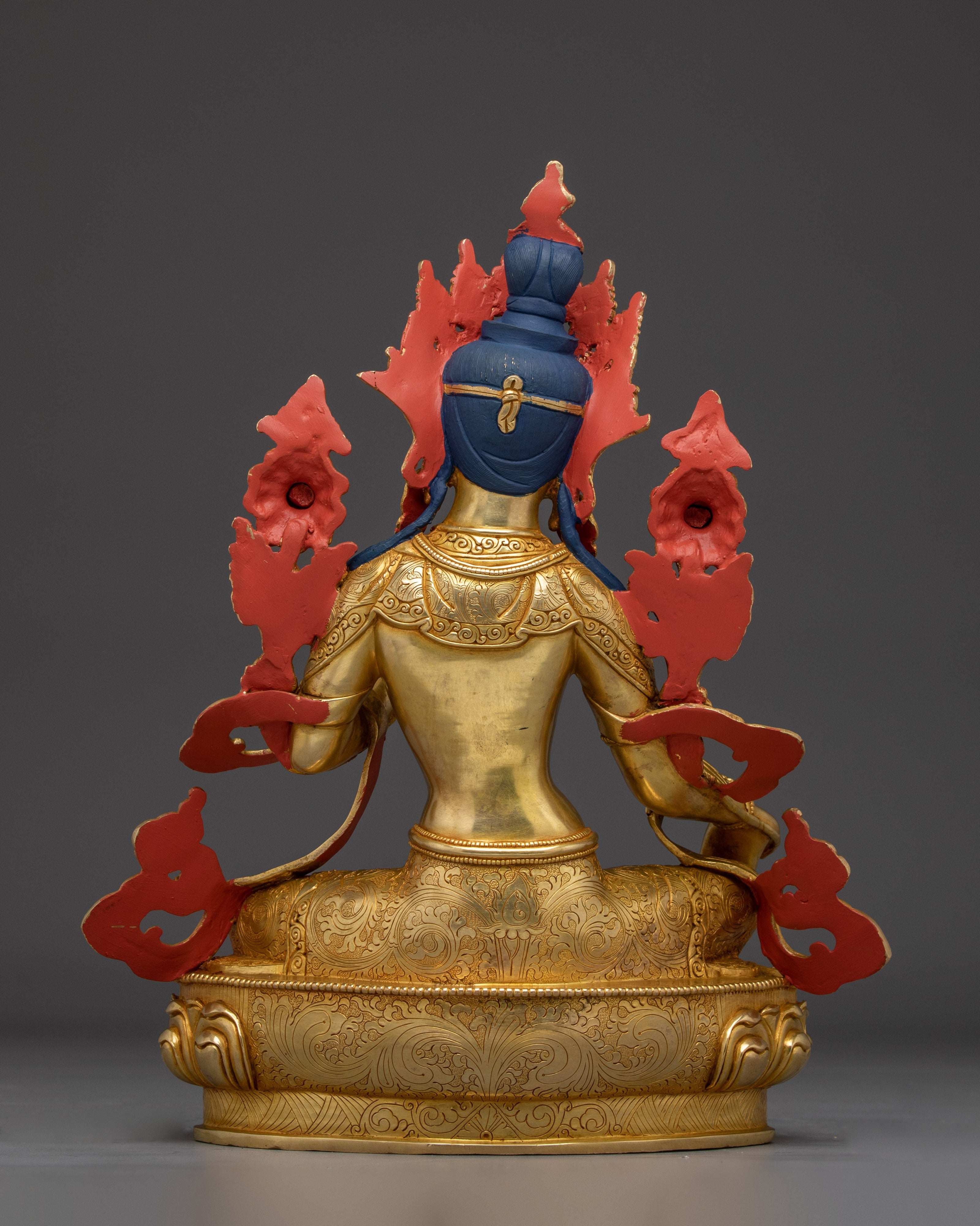 Handmade Golden Green Tara Nepali Artwork | Mother of All Buddhas