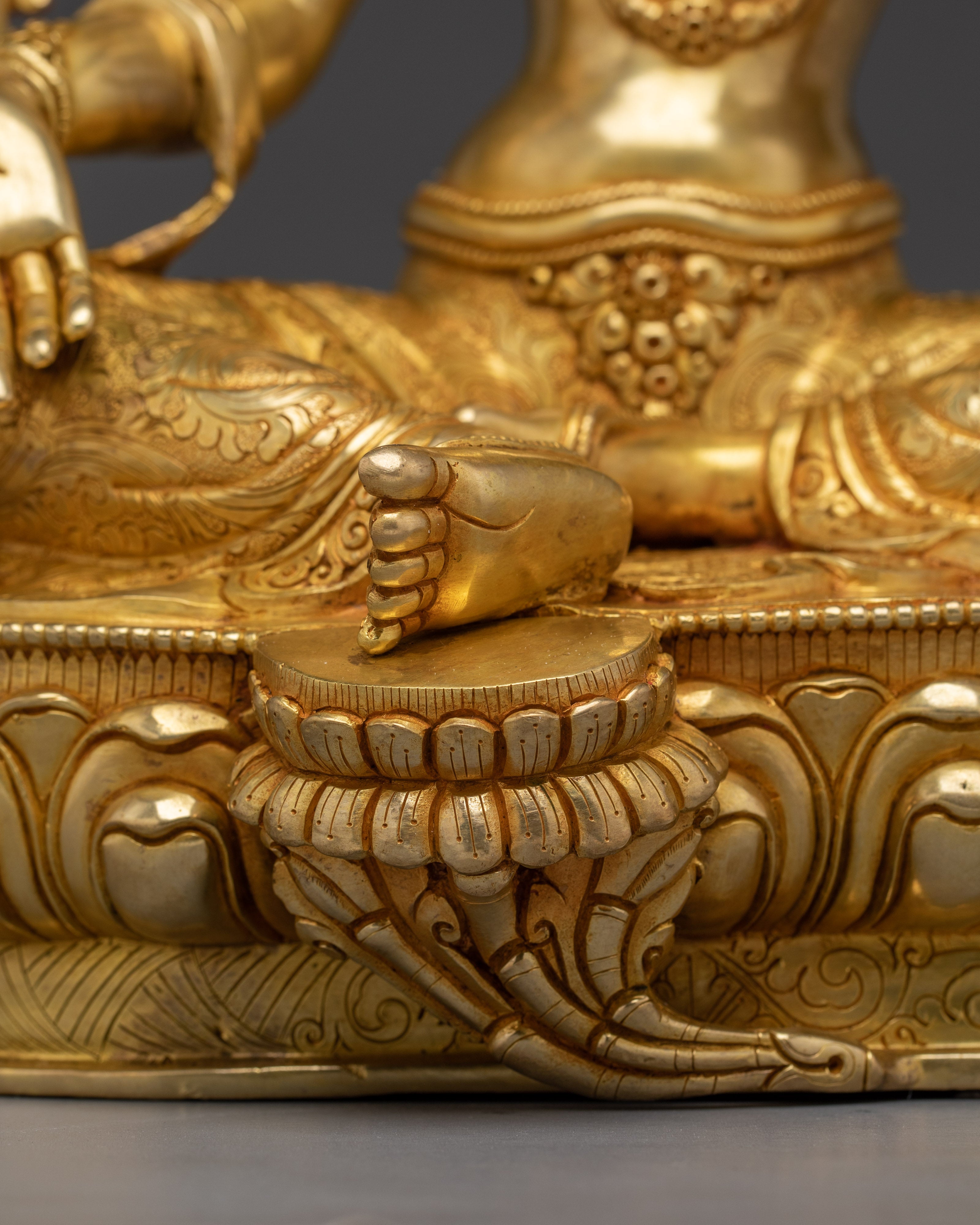 Handmade Golden Green Tara Nepali Artwork | Mother of All Buddhas