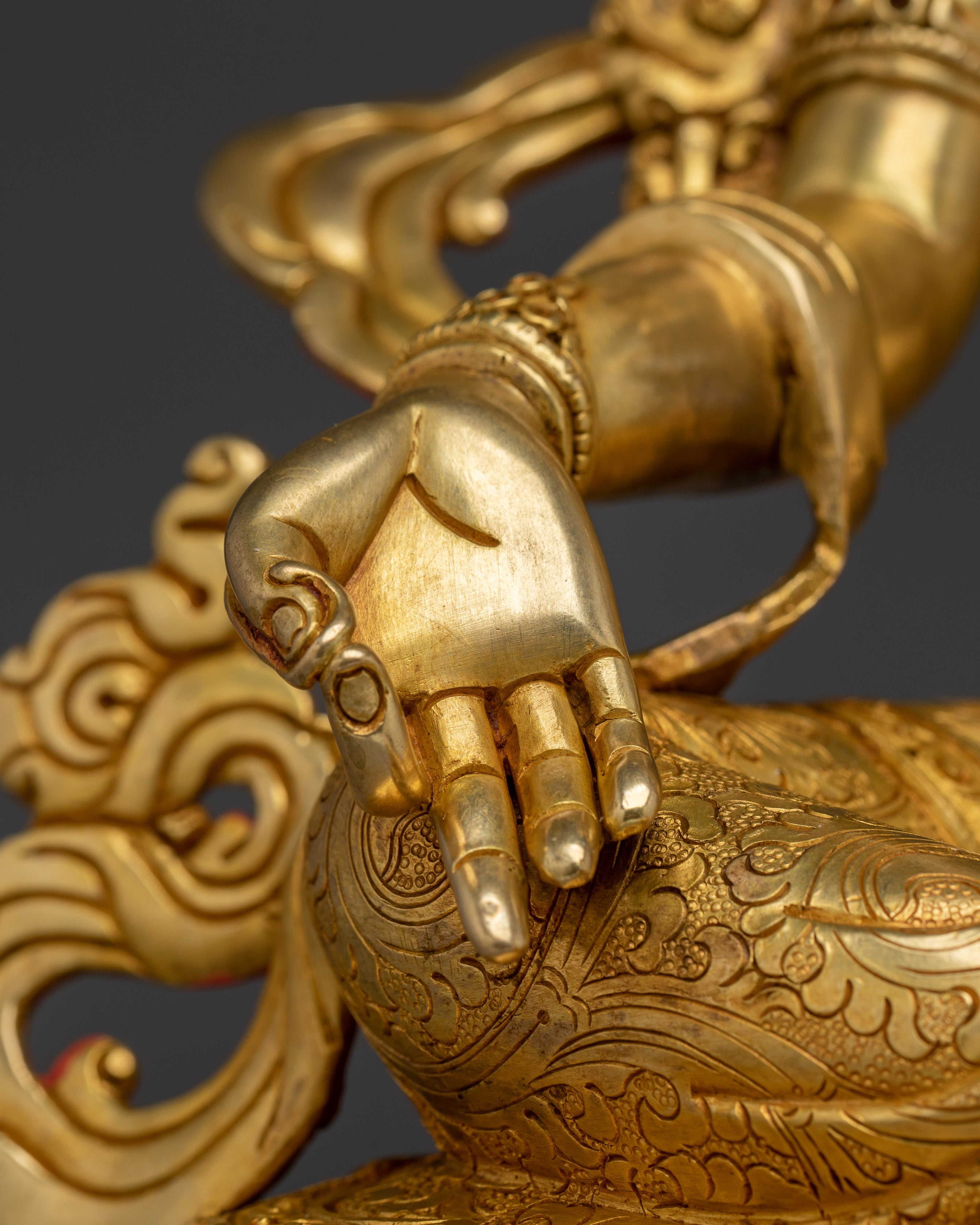 Handmade Golden Green Tara Nepali Artwork | Mother of All Buddhas