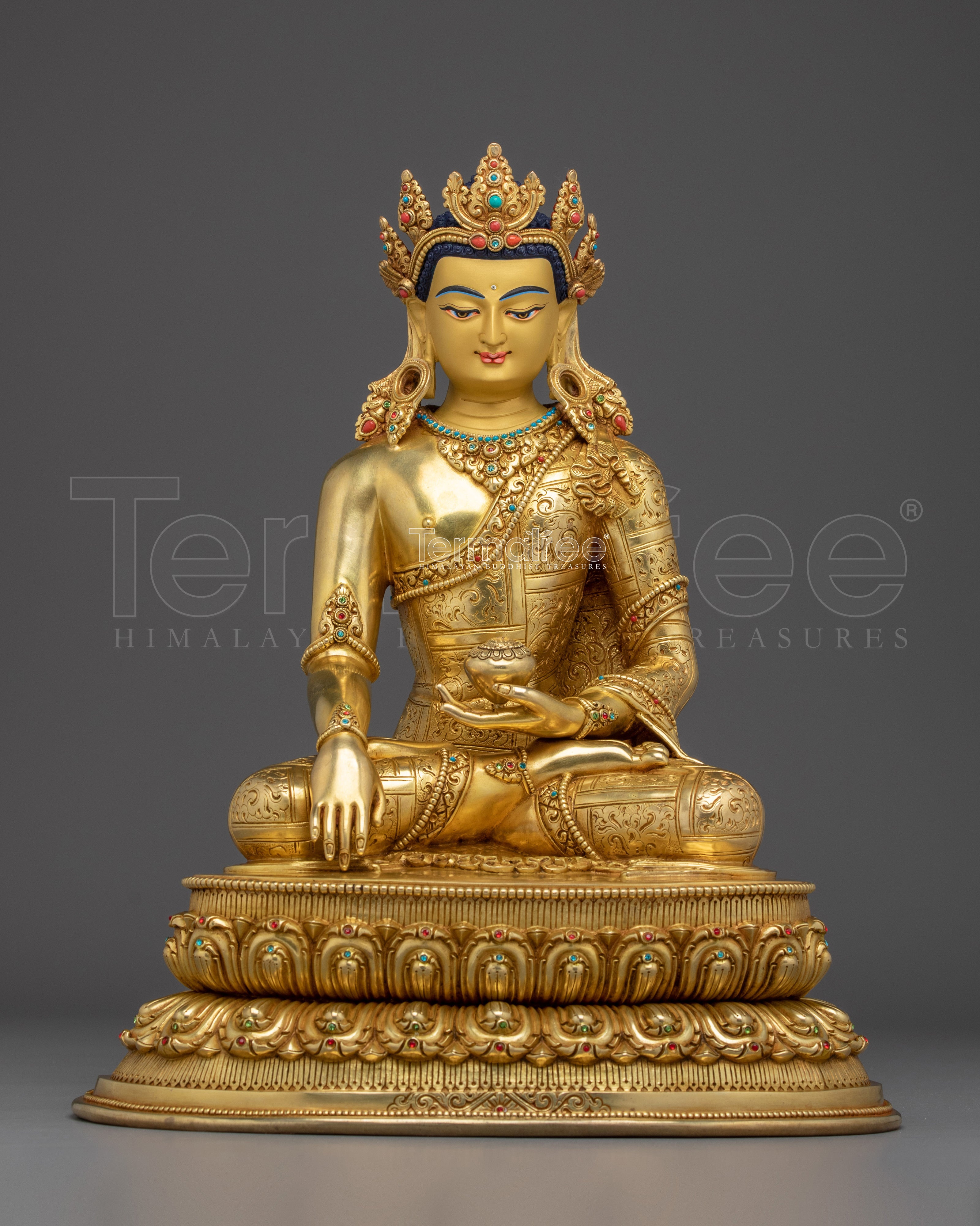 Crown Shakyamuni Buddha Artwork | Dharma Decor