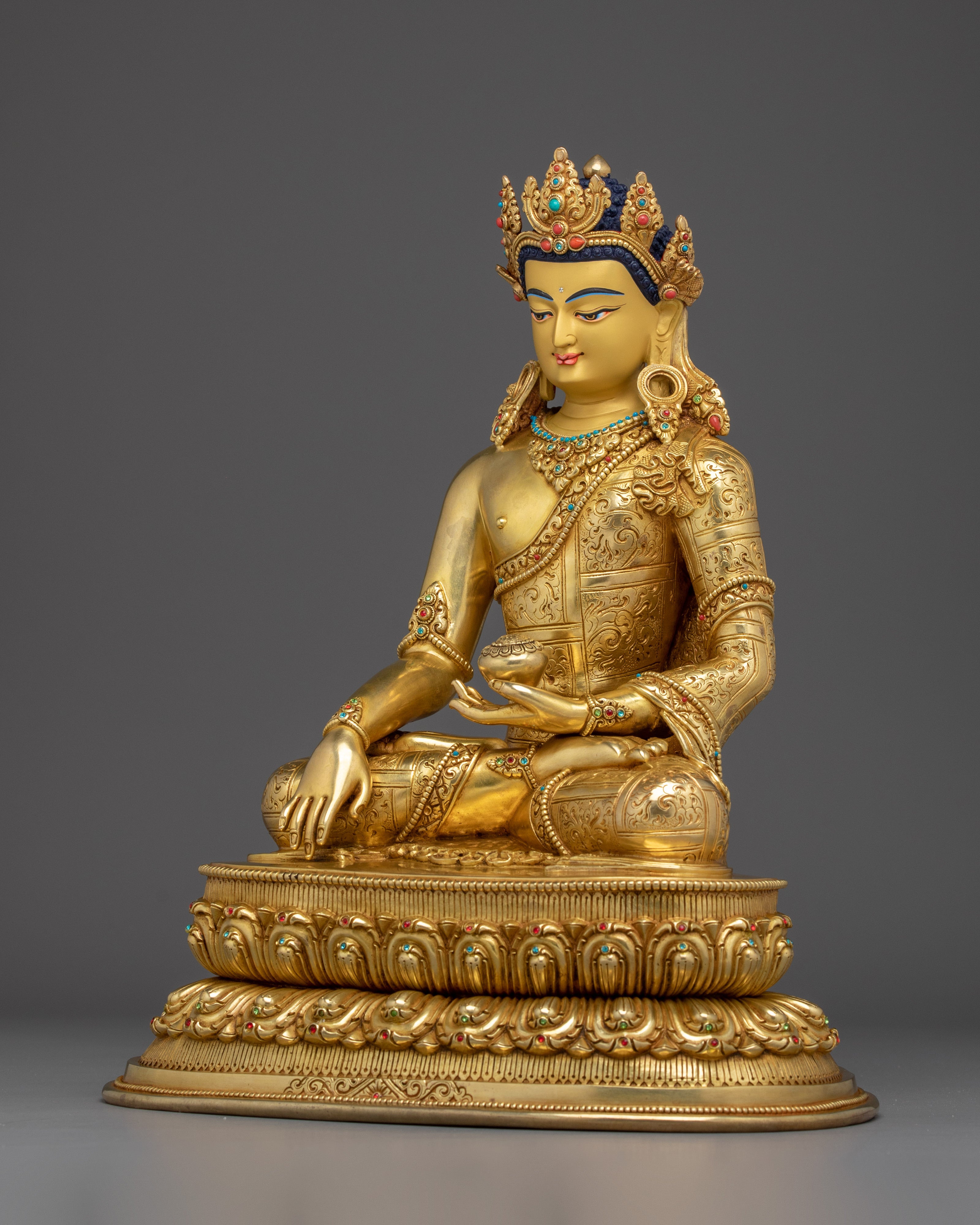 Crown Shakyamuni Buddha Artwork | Dharma Decor