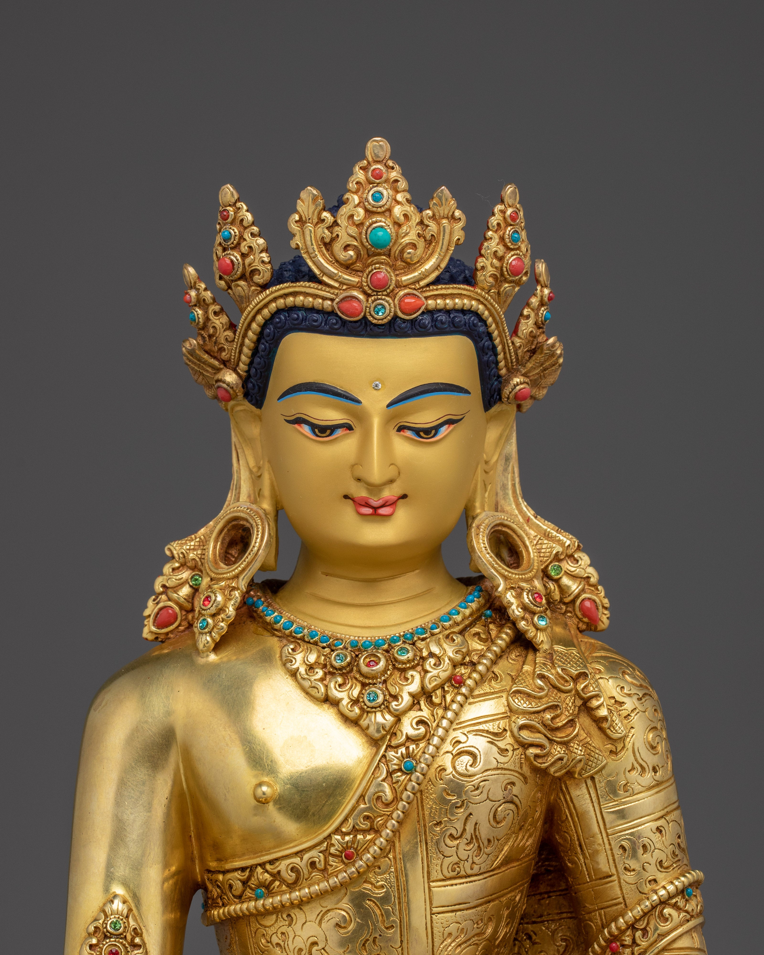 Crown Shakyamuni Buddha Artwork | Dharma Decor