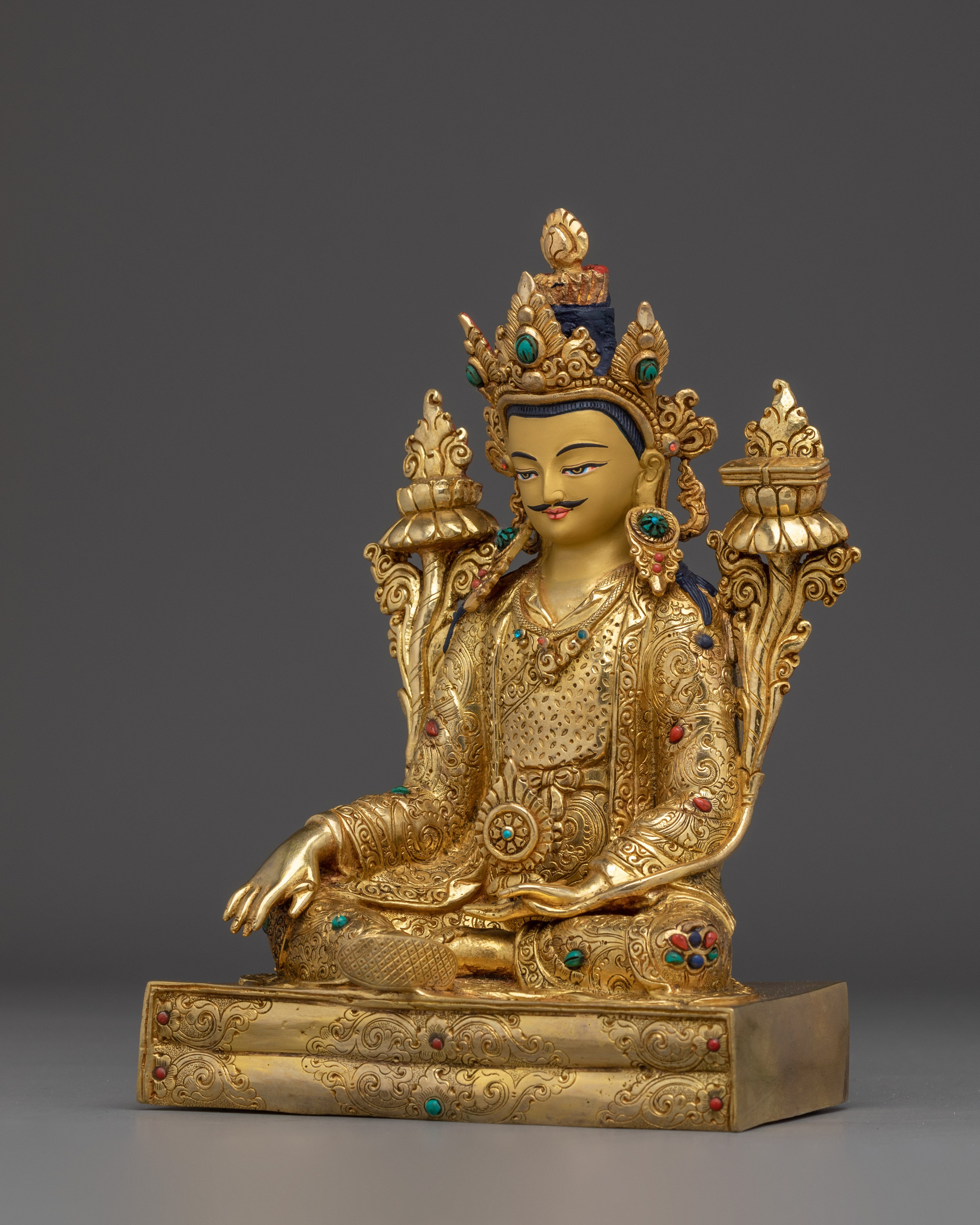 Guru Rinpoche Disciples | Trisong Detsen & Santaraksita Statue Set