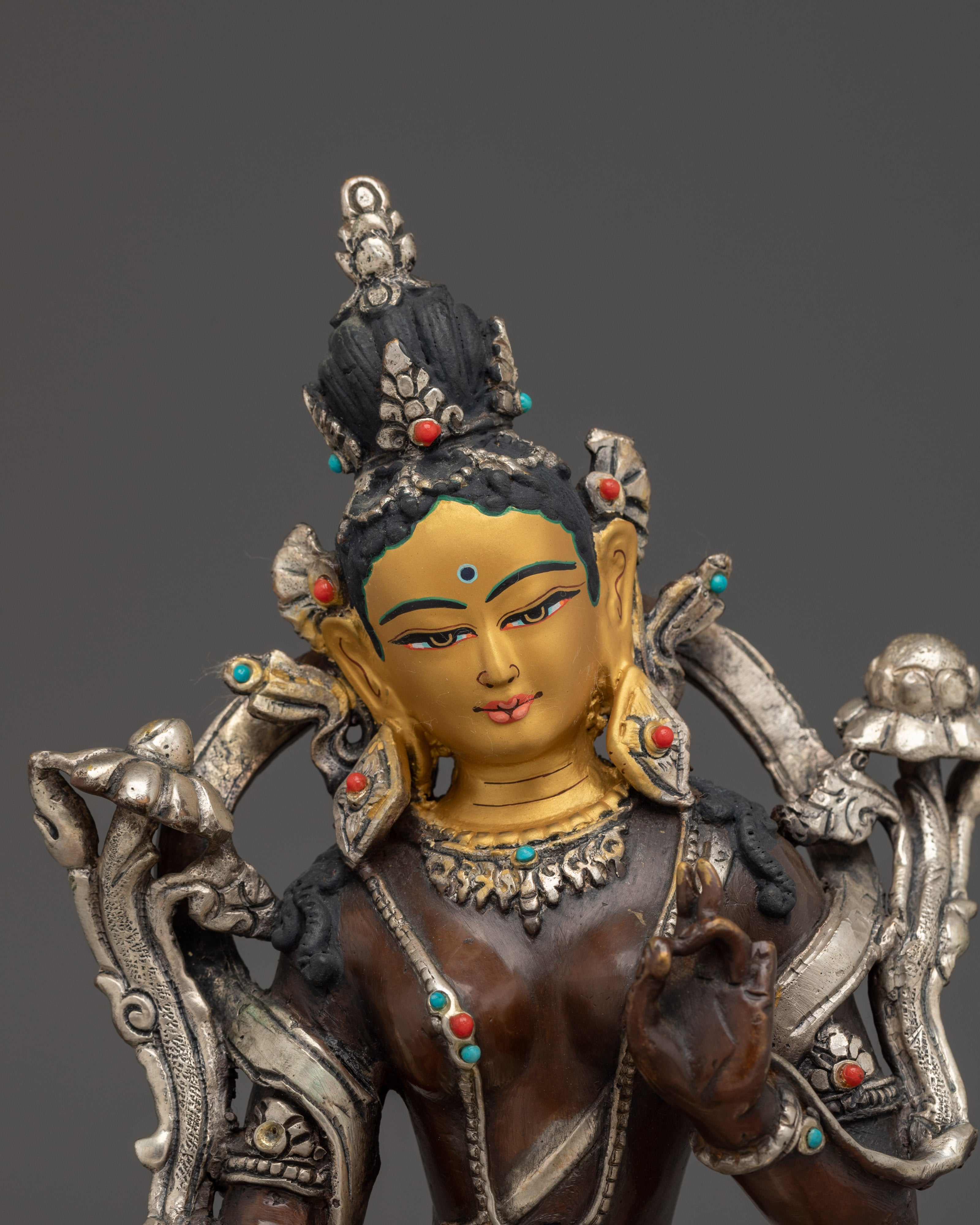 Compassionate Deity Green Tara | Peaceful Statue