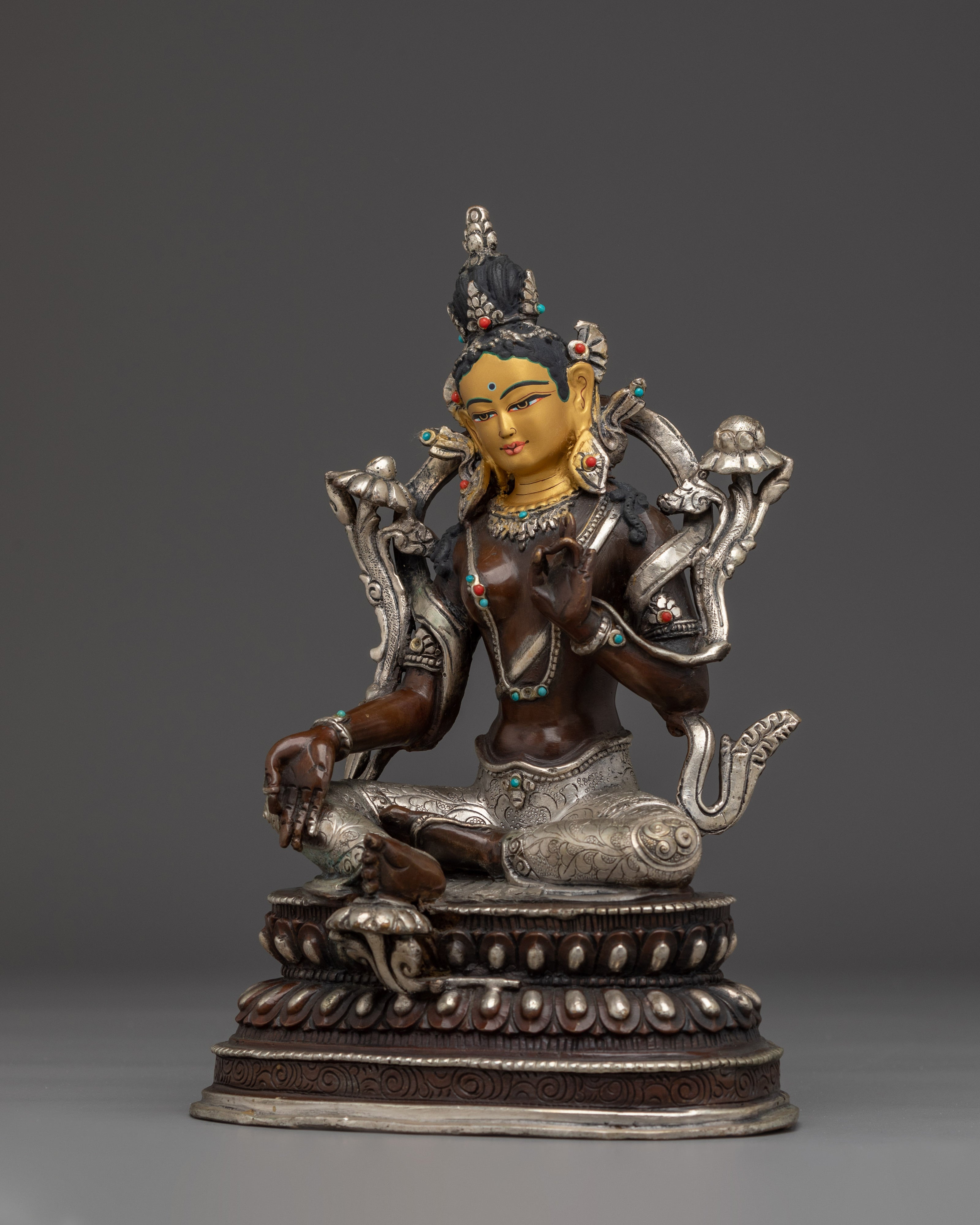 Compassionate Deity Green Tara | Peaceful Statue