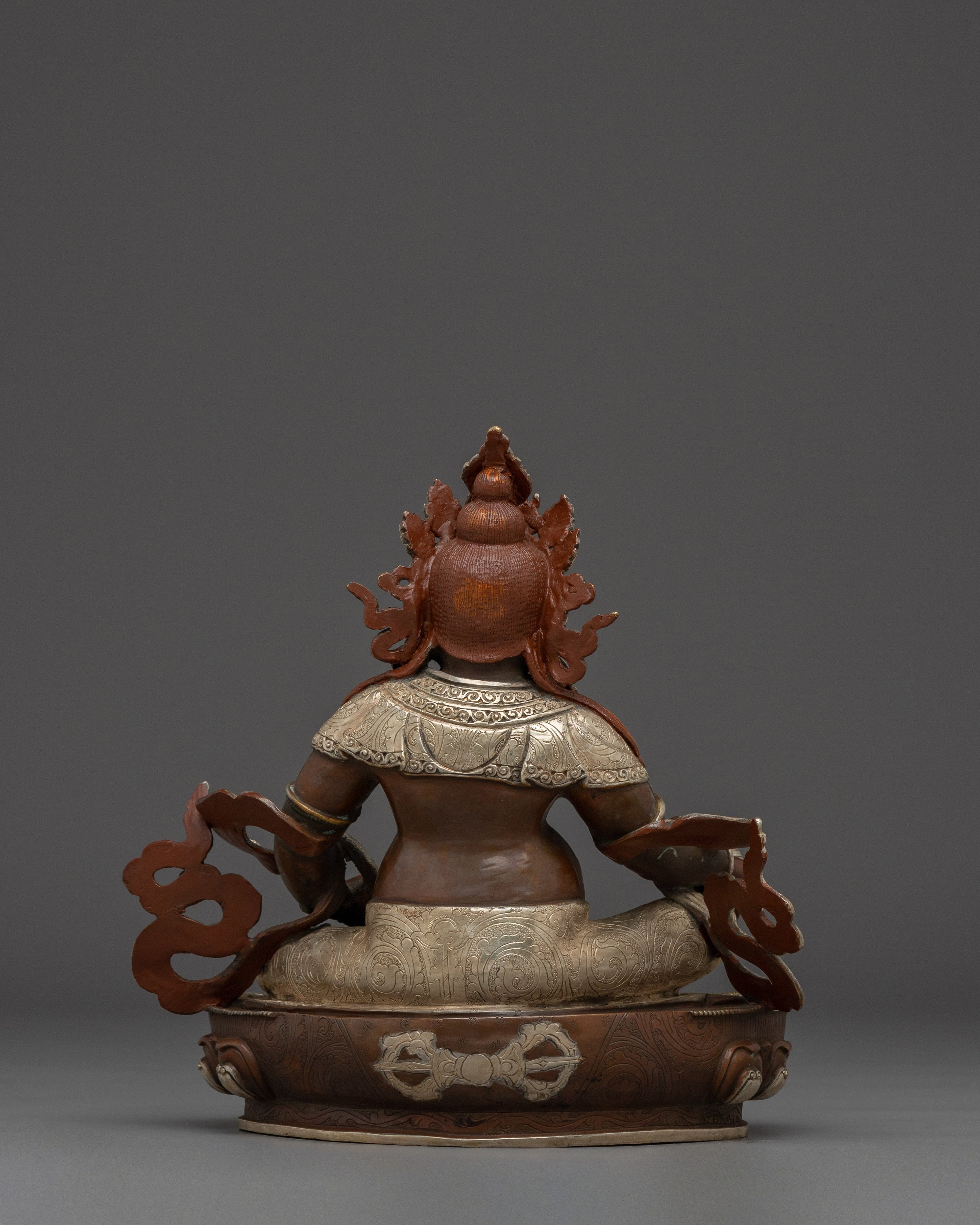 Handcrafted Wealth God Dzambahala Statue | Fierce Wisdom Sculpture Buddhist Decor