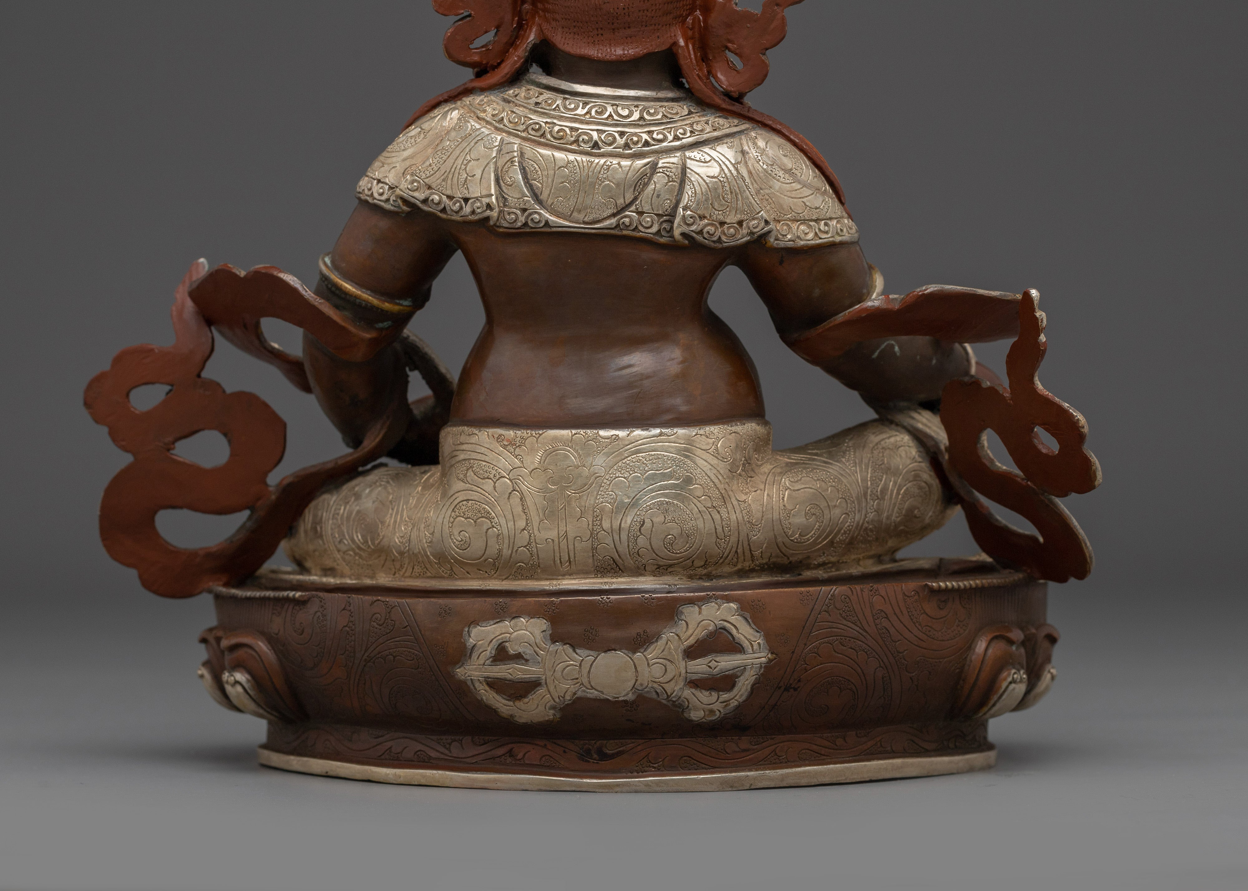 Handcrafted Wealth God Dzambahala Statue | Fierce Wisdom Sculpture Buddhist Decor