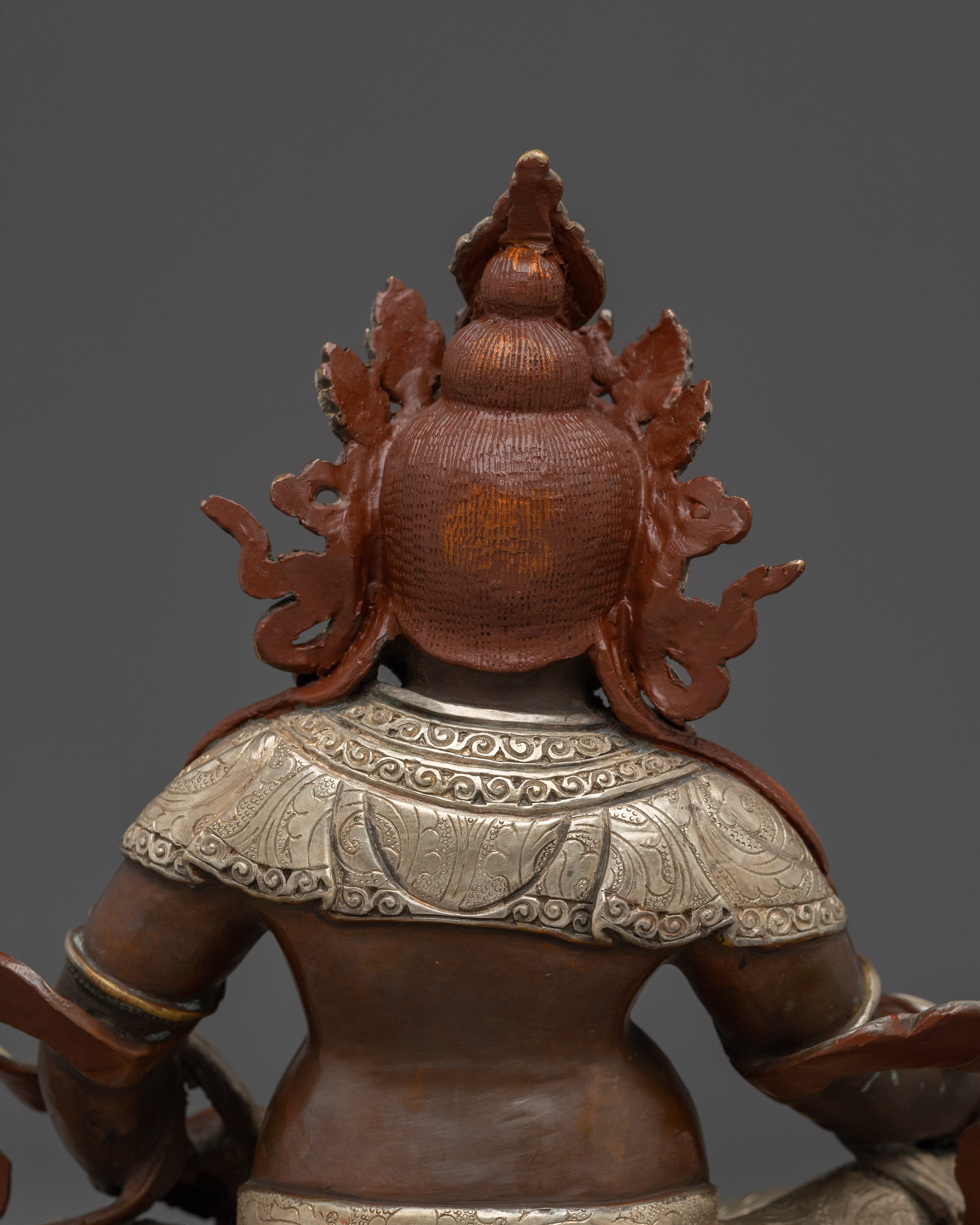 Handcrafted Wealth God Dzambahala Statue | Fierce Wisdom Sculpture Buddhist Decor