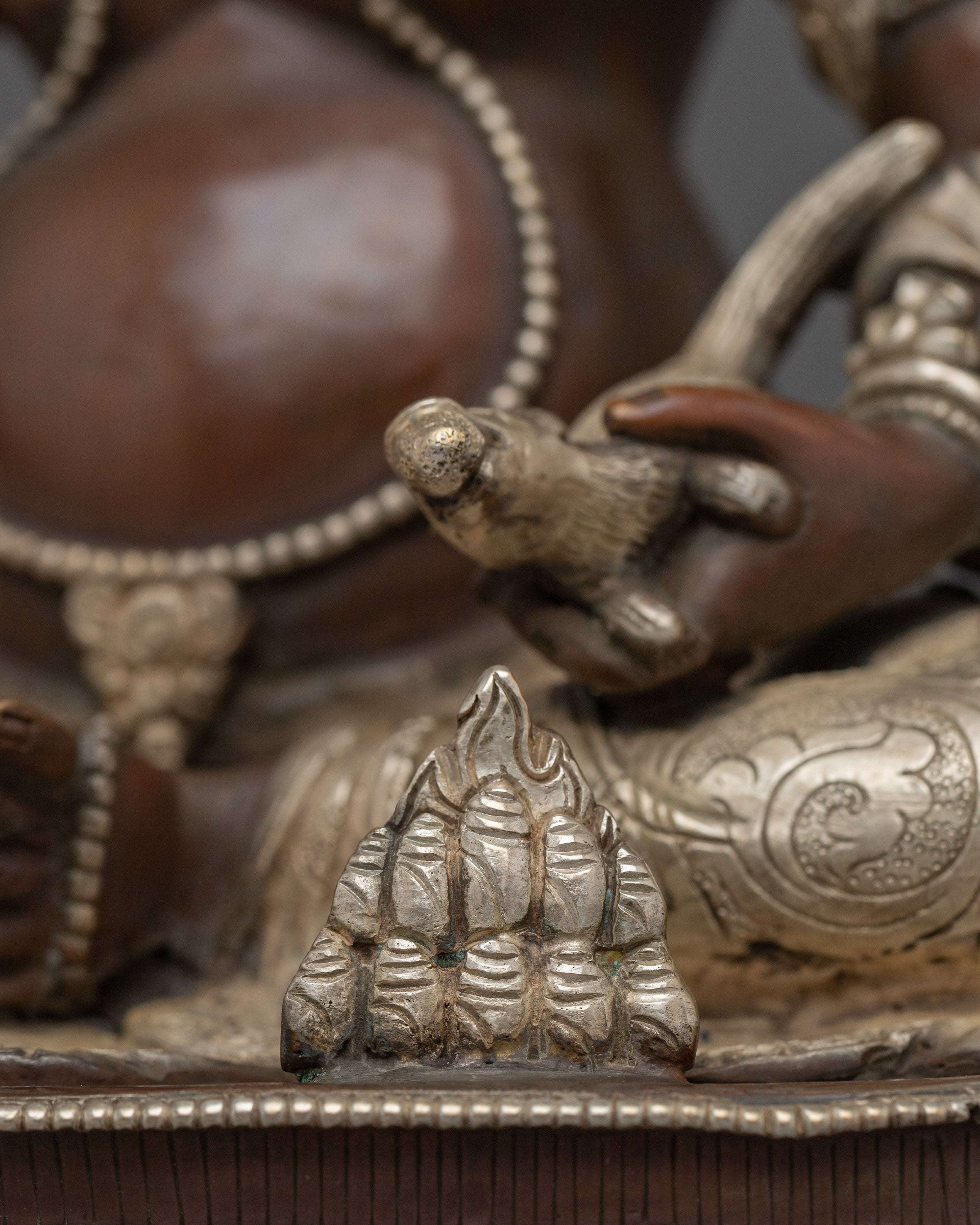 Handcrafted Wealth God Dzambahala Statue | Fierce Wisdom Sculpture Buddhist Decor