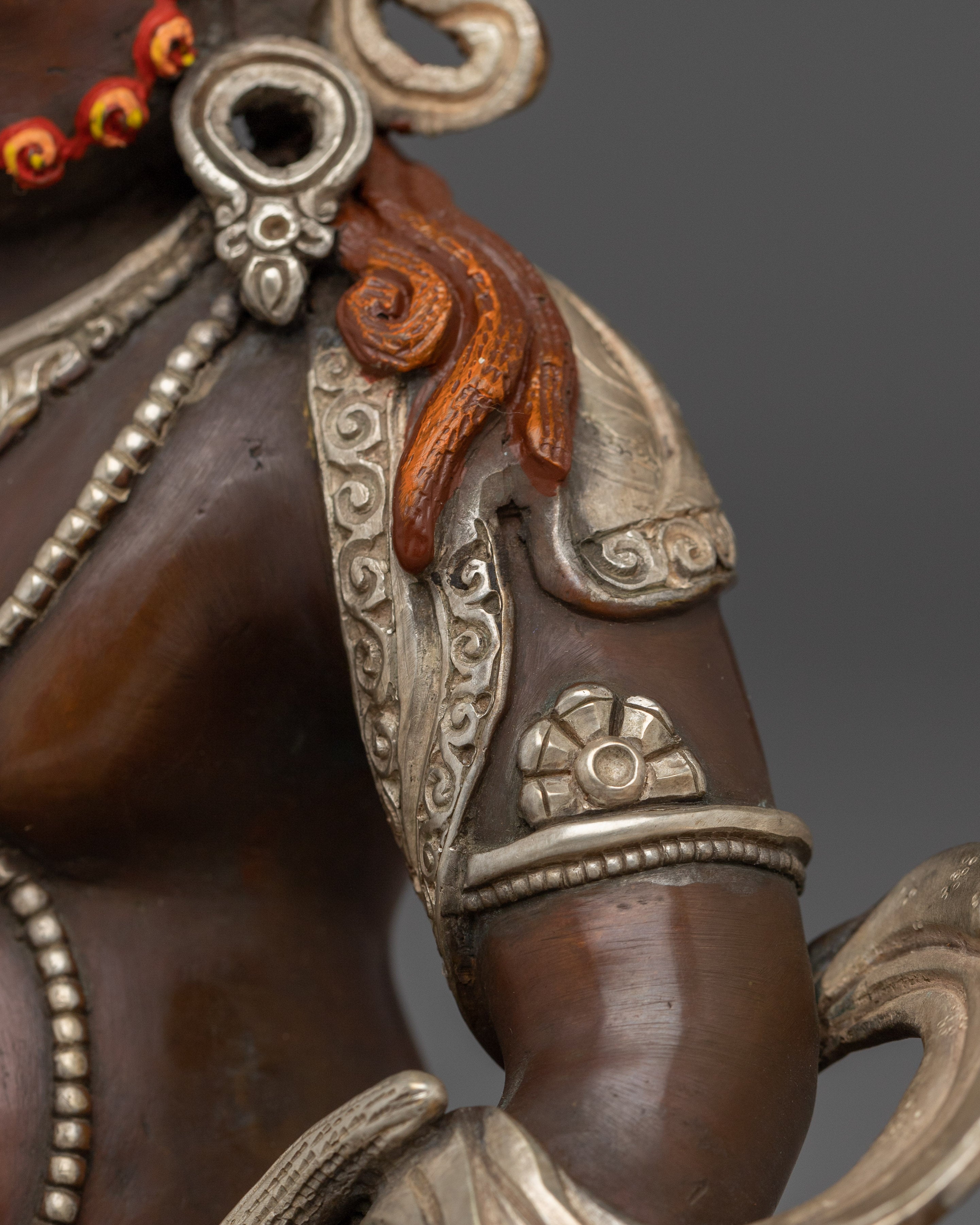 Handcrafted Wealth God Dzambahala Statue | Fierce Wisdom Sculpture Buddhist Decor