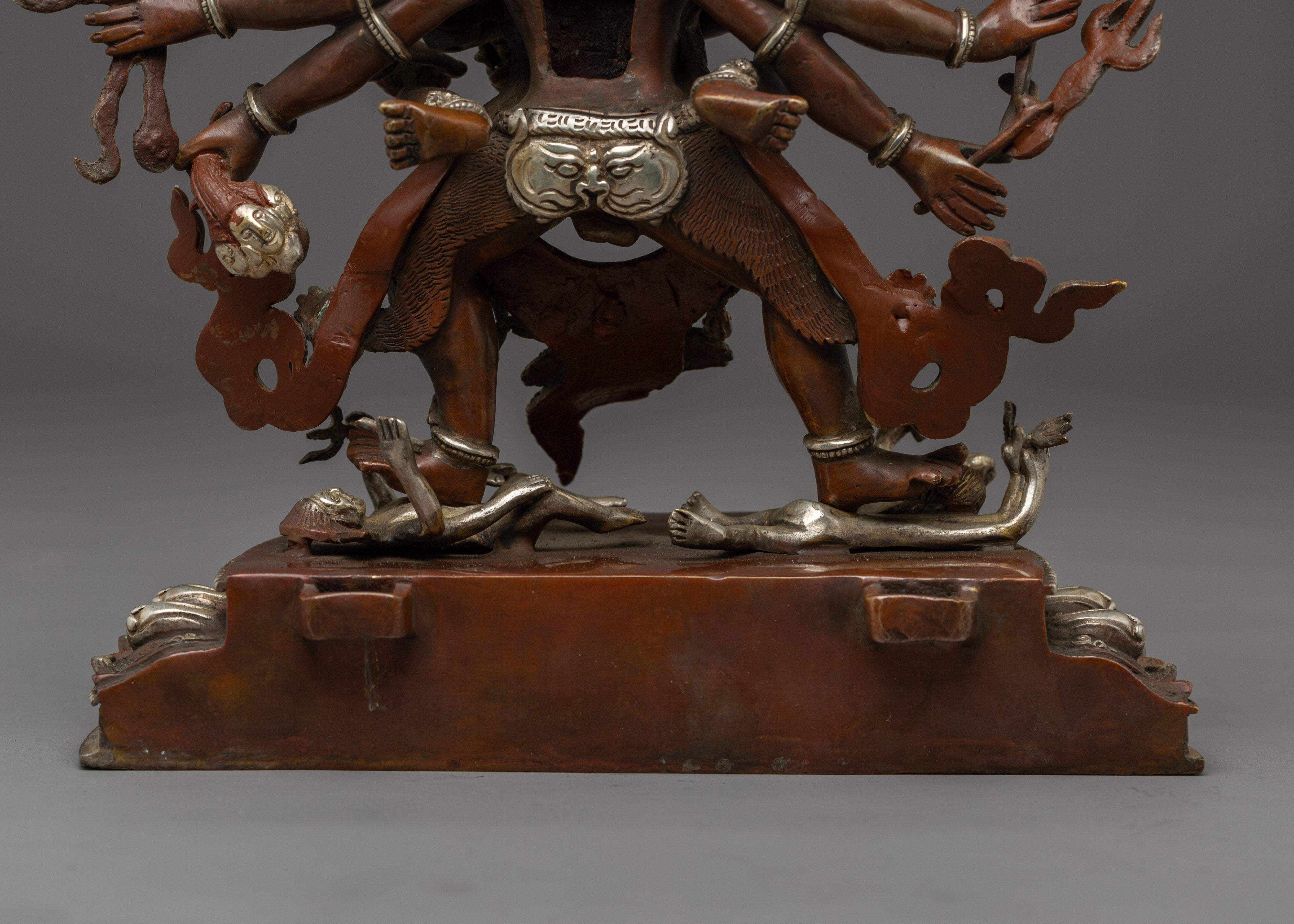 Chakrasambhara Statue in Oxidized Copper | Fierce Wisdom and Protection