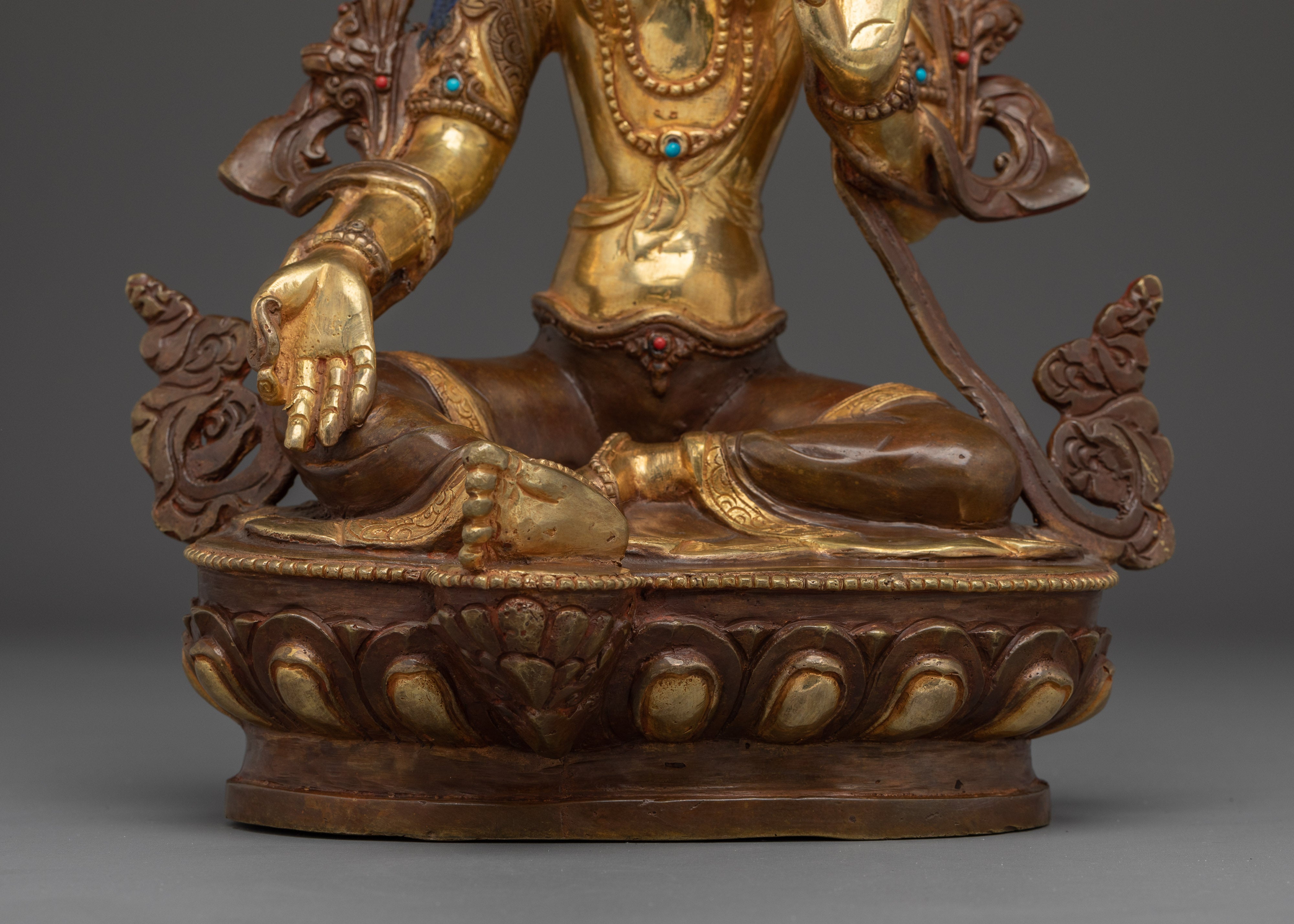 Religious Art of Green Tara | Seven Eyed Deity