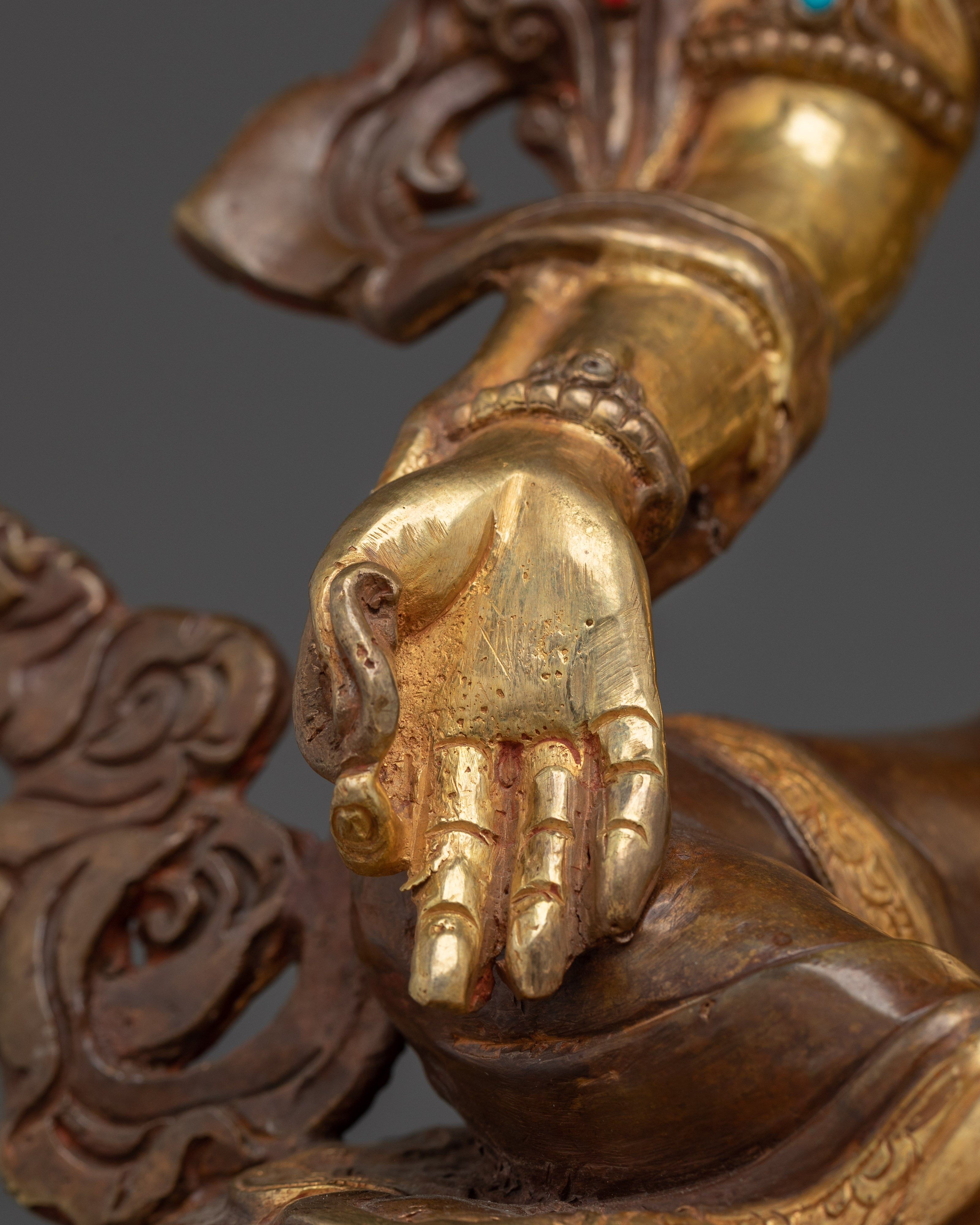 Religious Art of Green Tara | Seven Eyed Deity