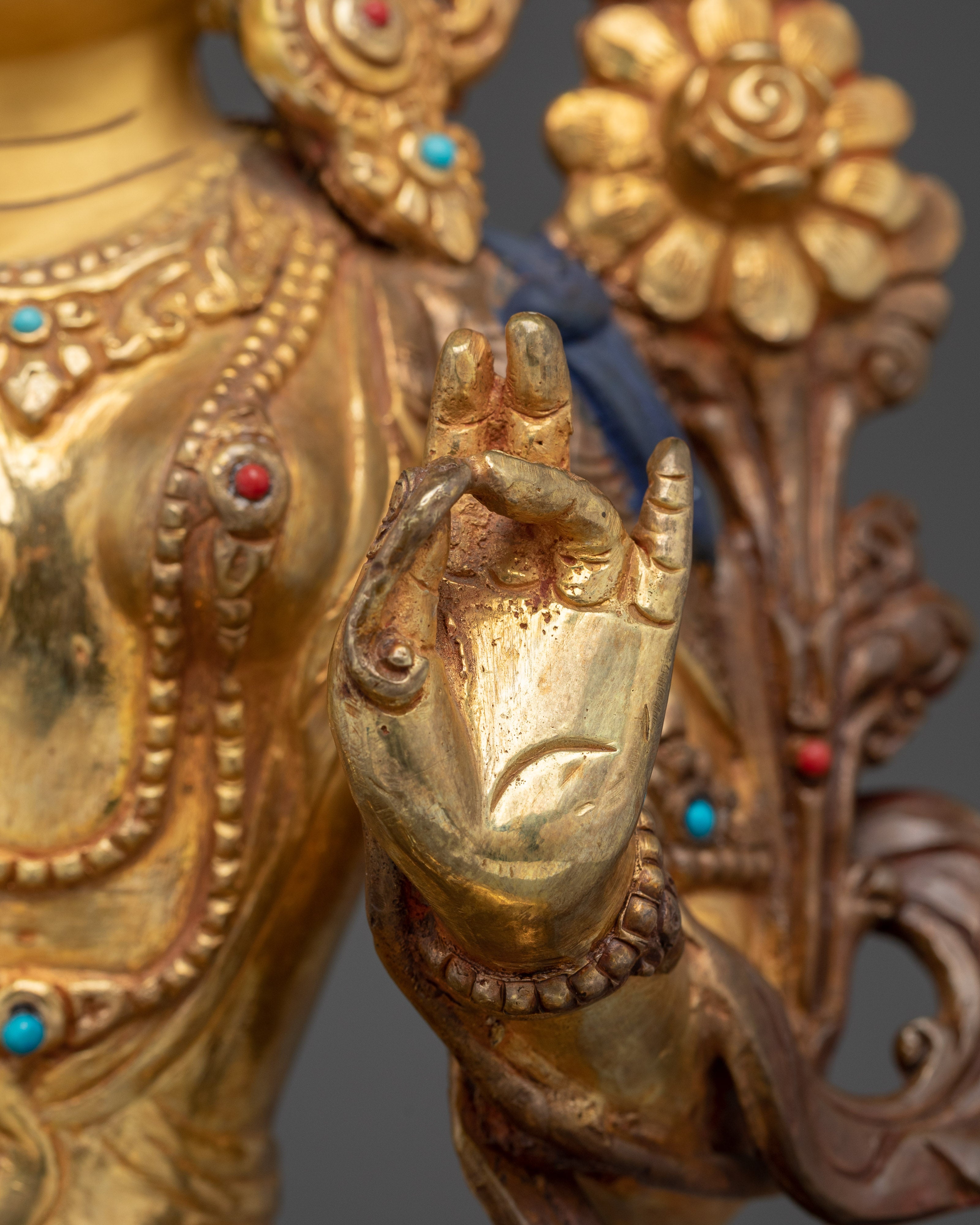 Religious Art of Green Tara | Seven Eyed Deity