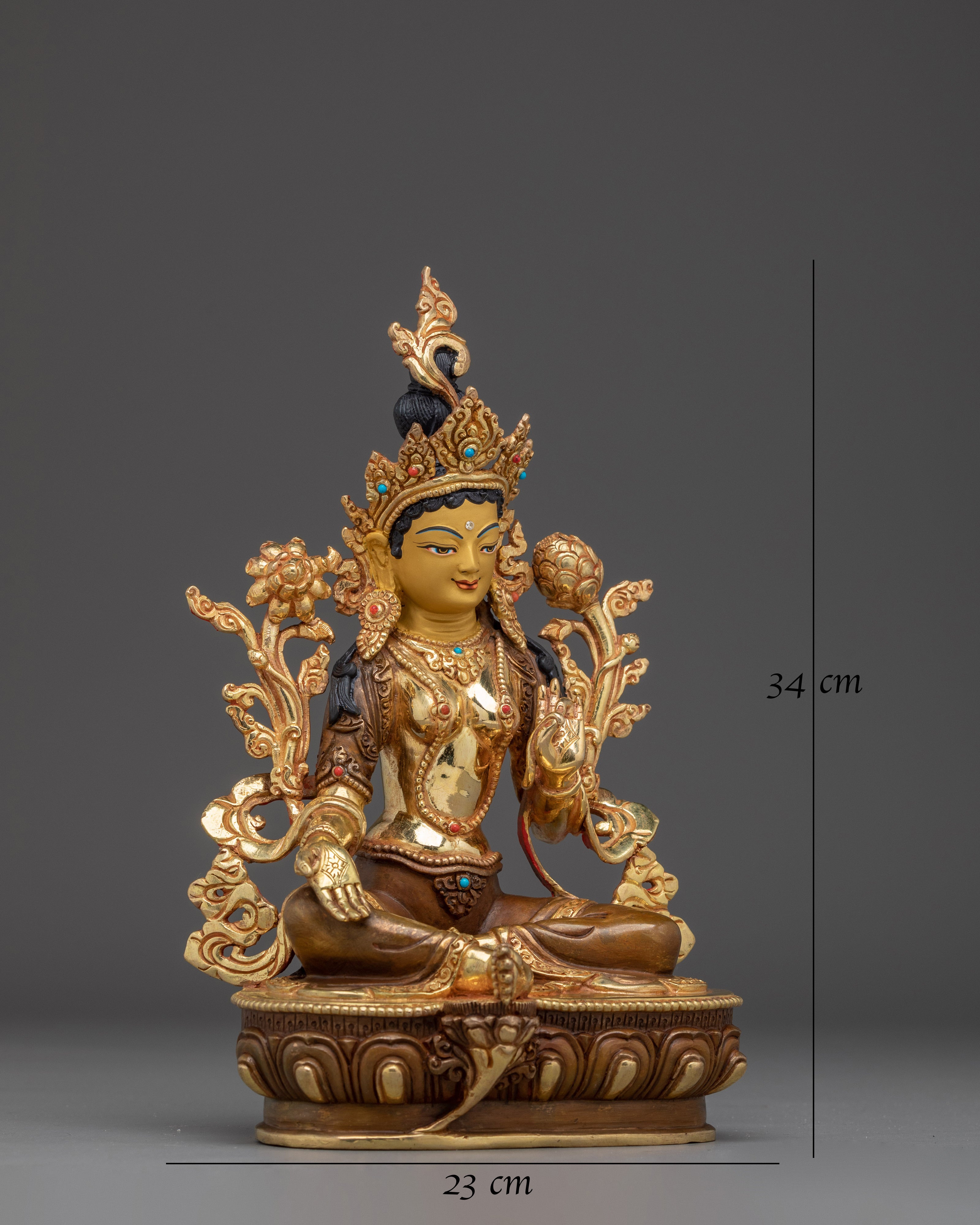 handmade-religious-art-of-green-tara