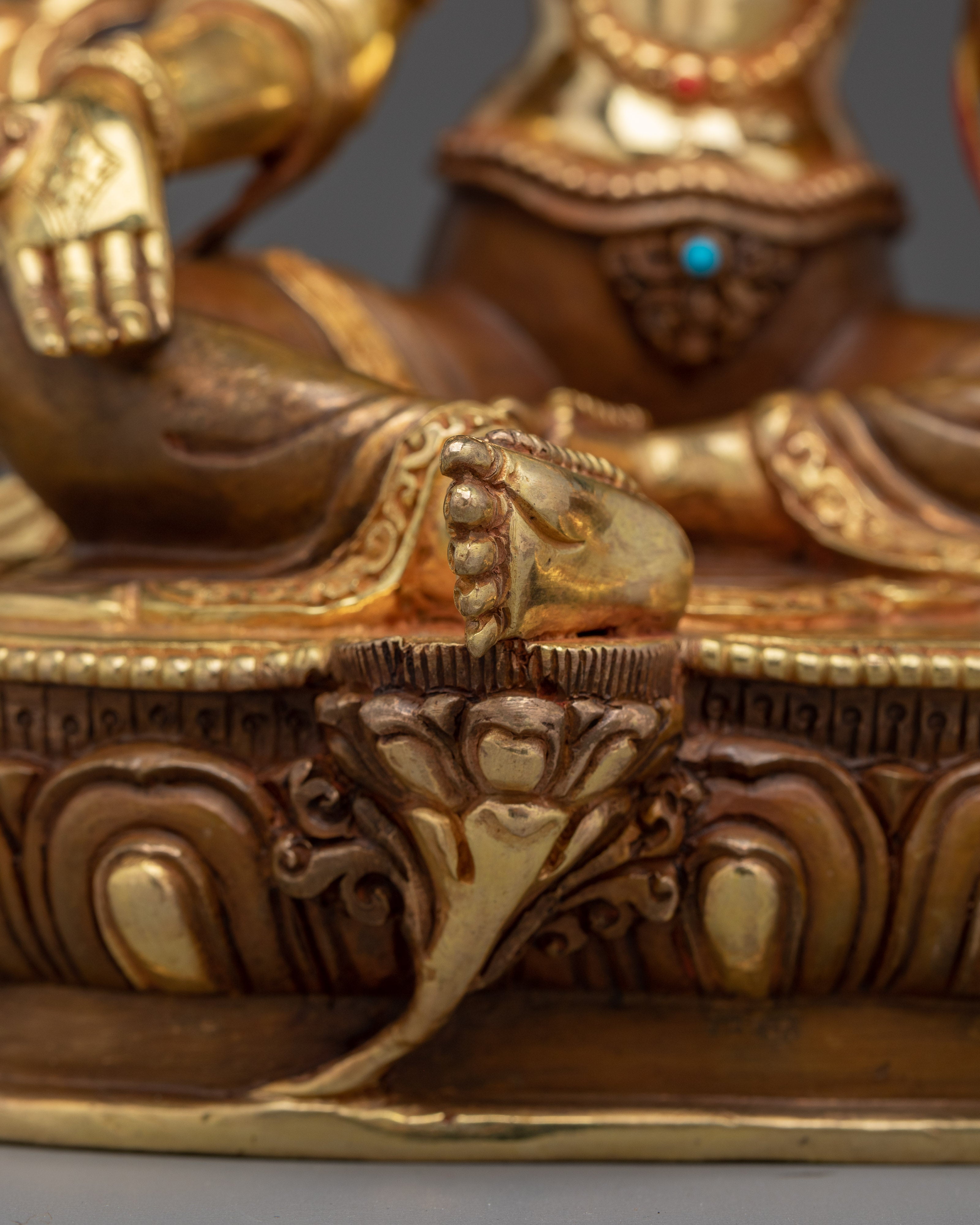 Handmade Religious Art of Green Tara | Goddess of Compassion