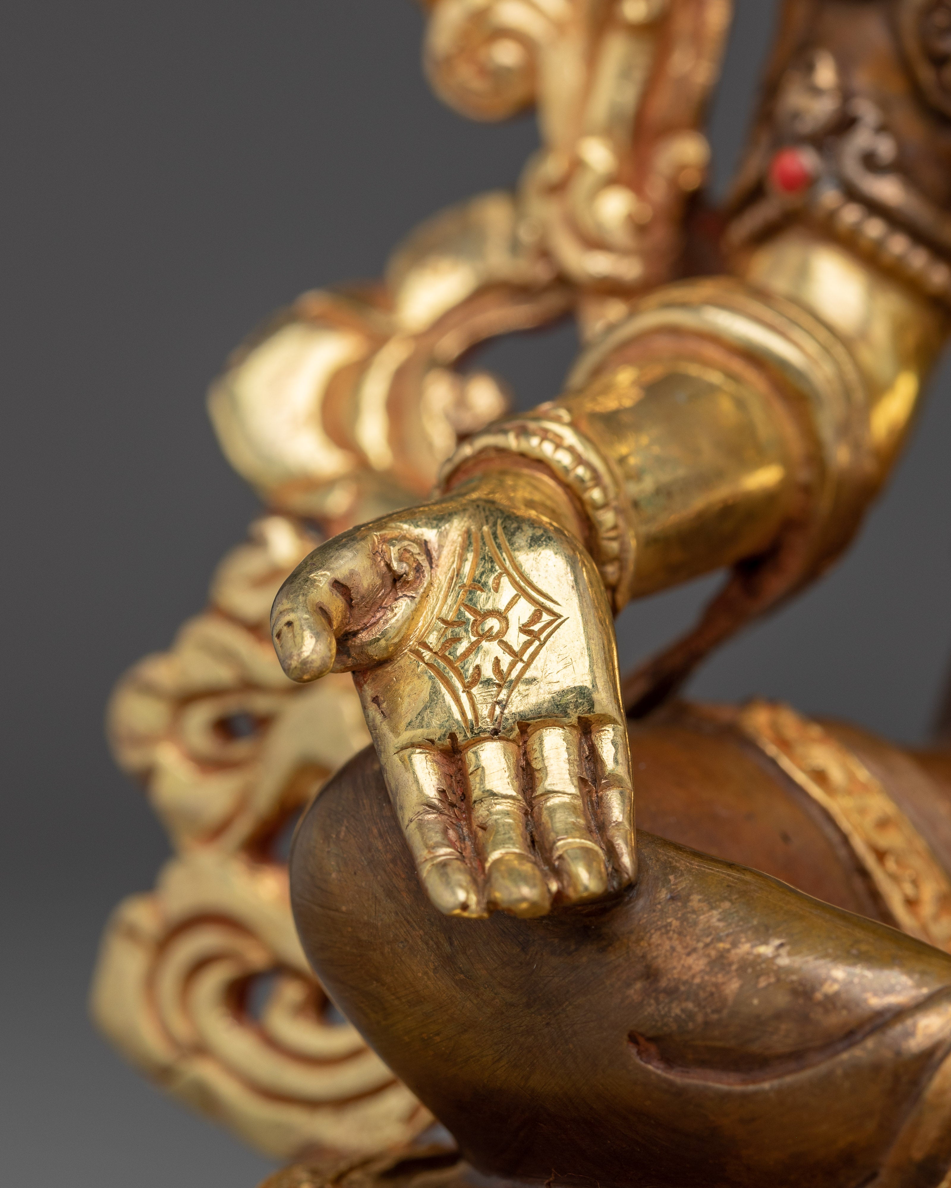 Handmade Religious Art of Green Tara | Goddess of Compassion