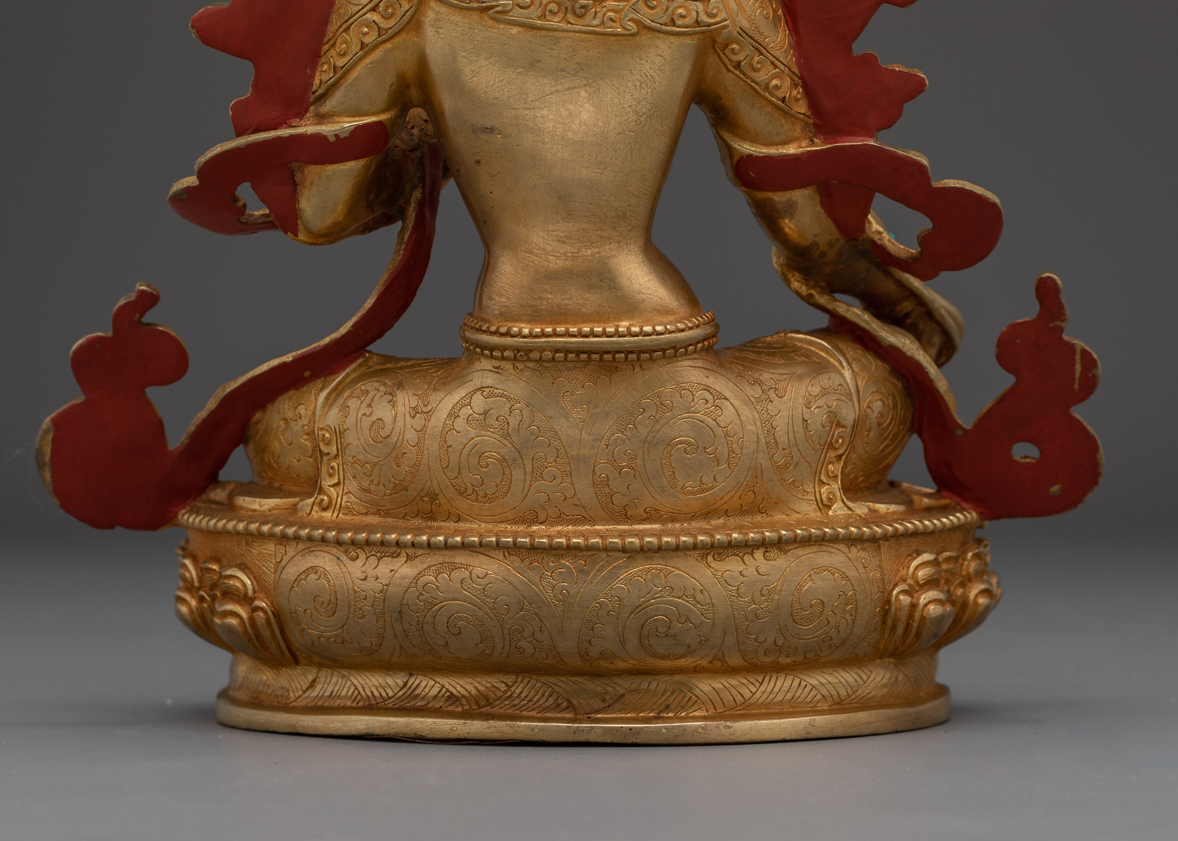 Handmade Buddhist Art of Green Tara | Goddess of Compassion