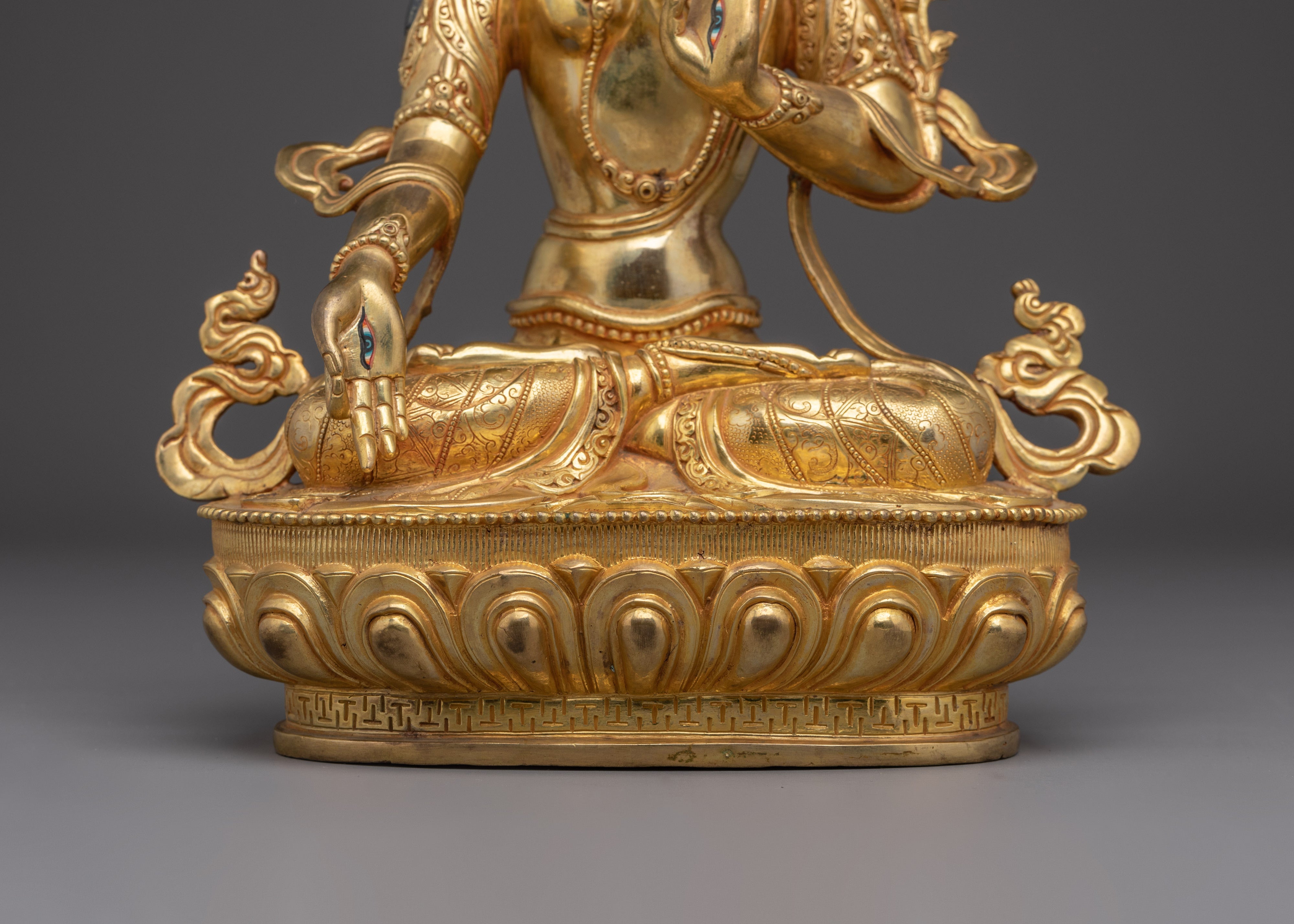 White Tara Altar Statue for Longevity | Buddhist Art for Altar & Meditation