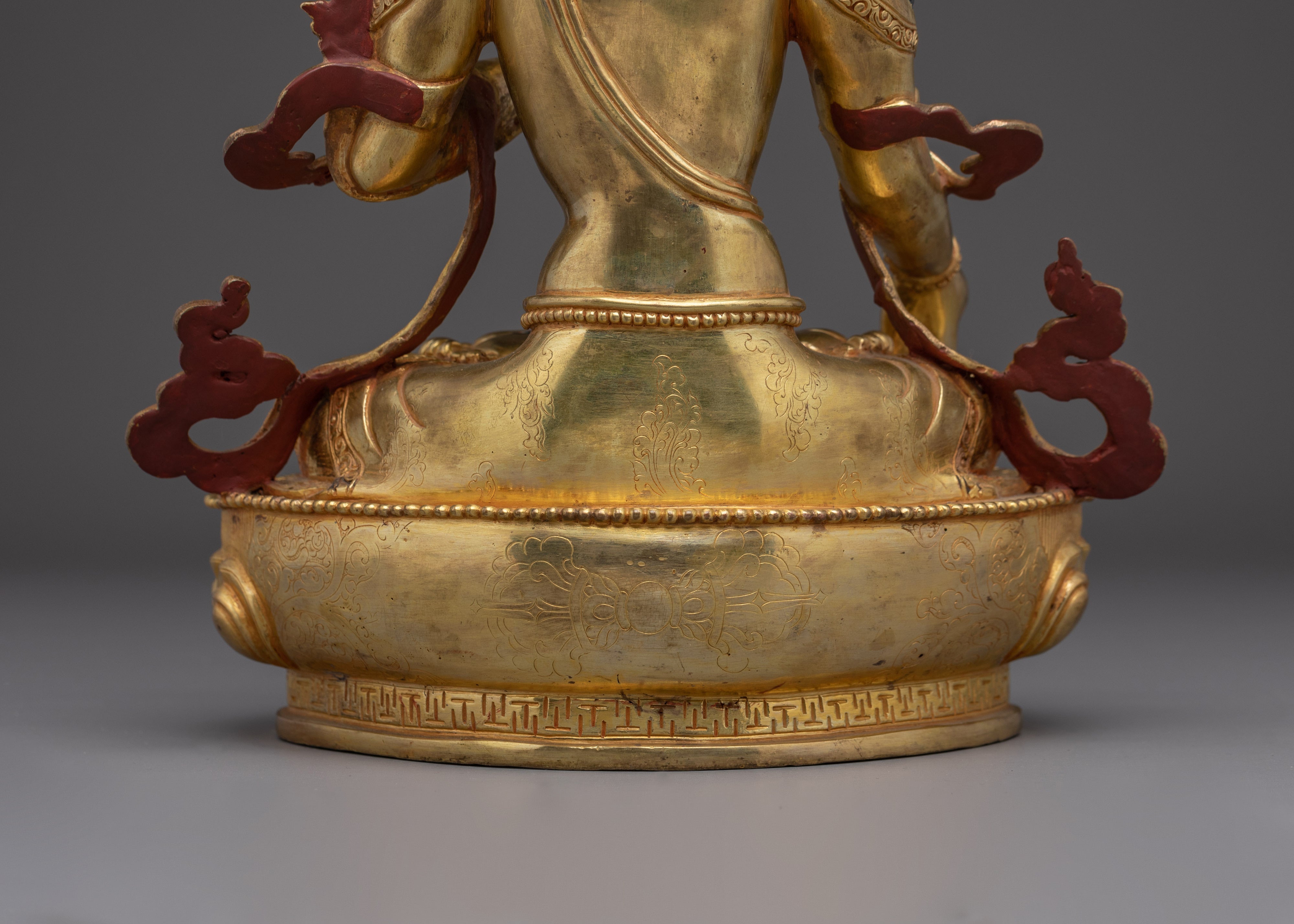 White Tara Altar Statue for Longevity | Buddhist Art for Altar & Meditation