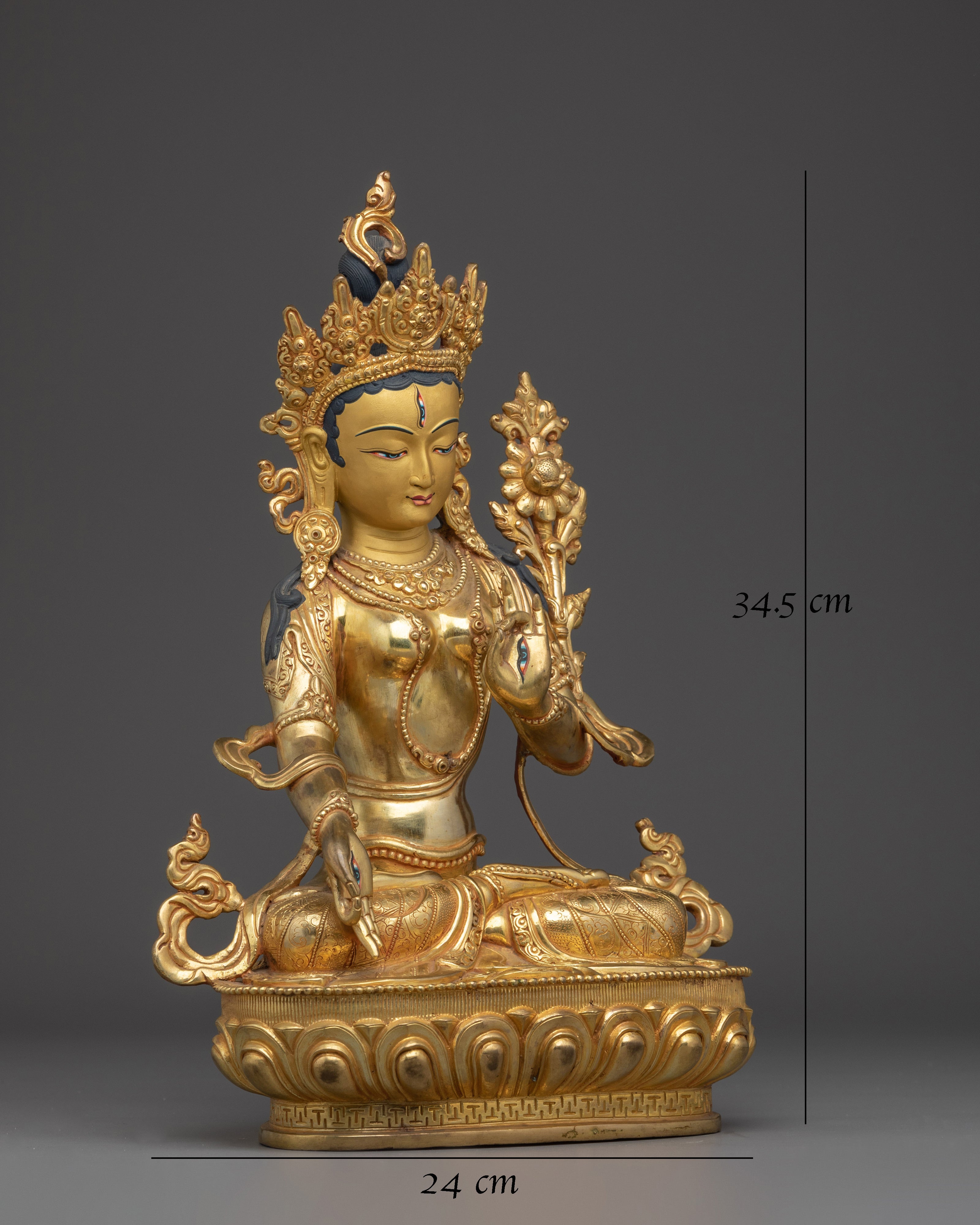 White Tara Altar Statue for Longevity