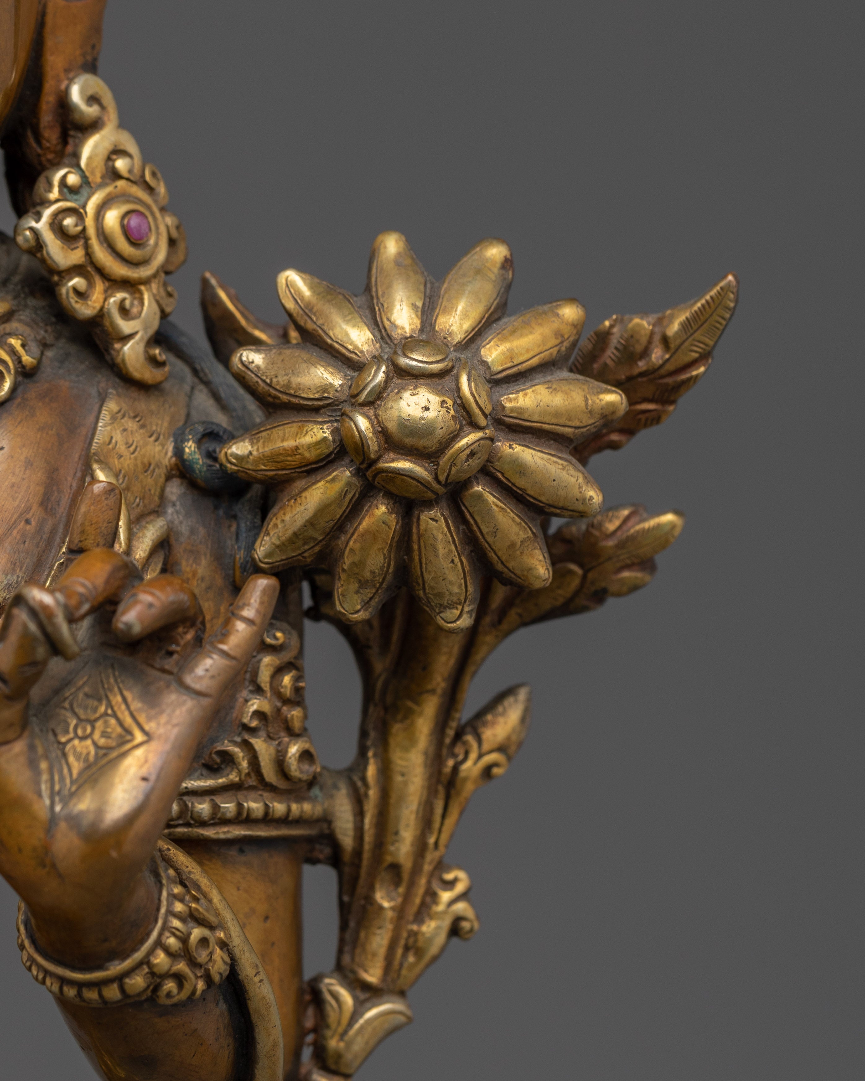 Handmade Standing Chenrezig Sculpture | Bodhisattva of Compassion