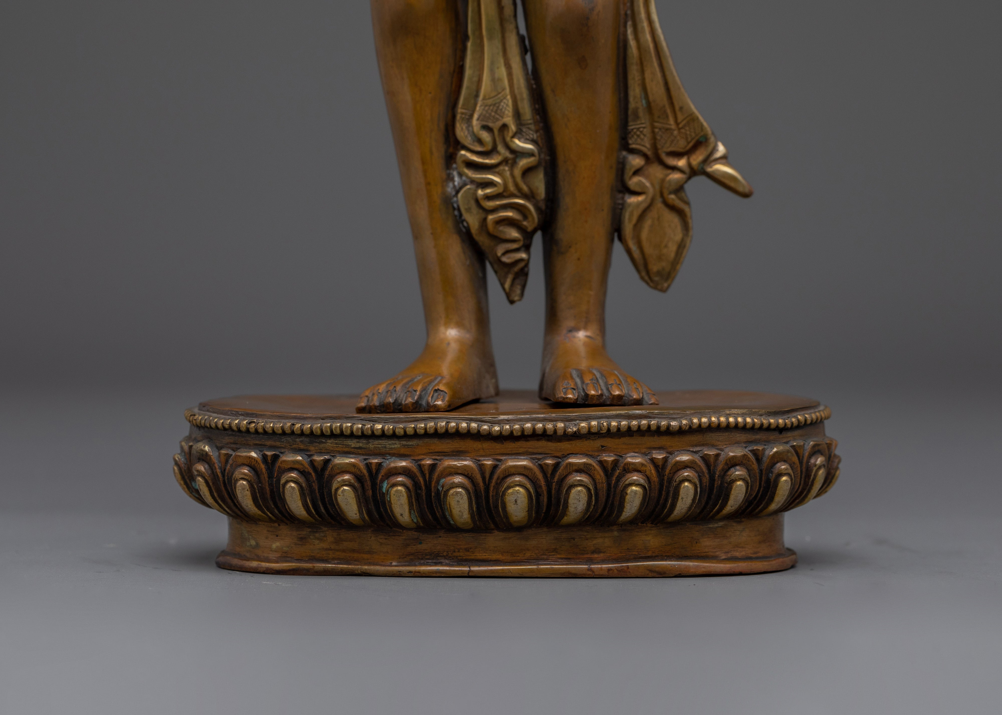Handmade Standing Chenrezig Sculpture | Bodhisattva of Compassion