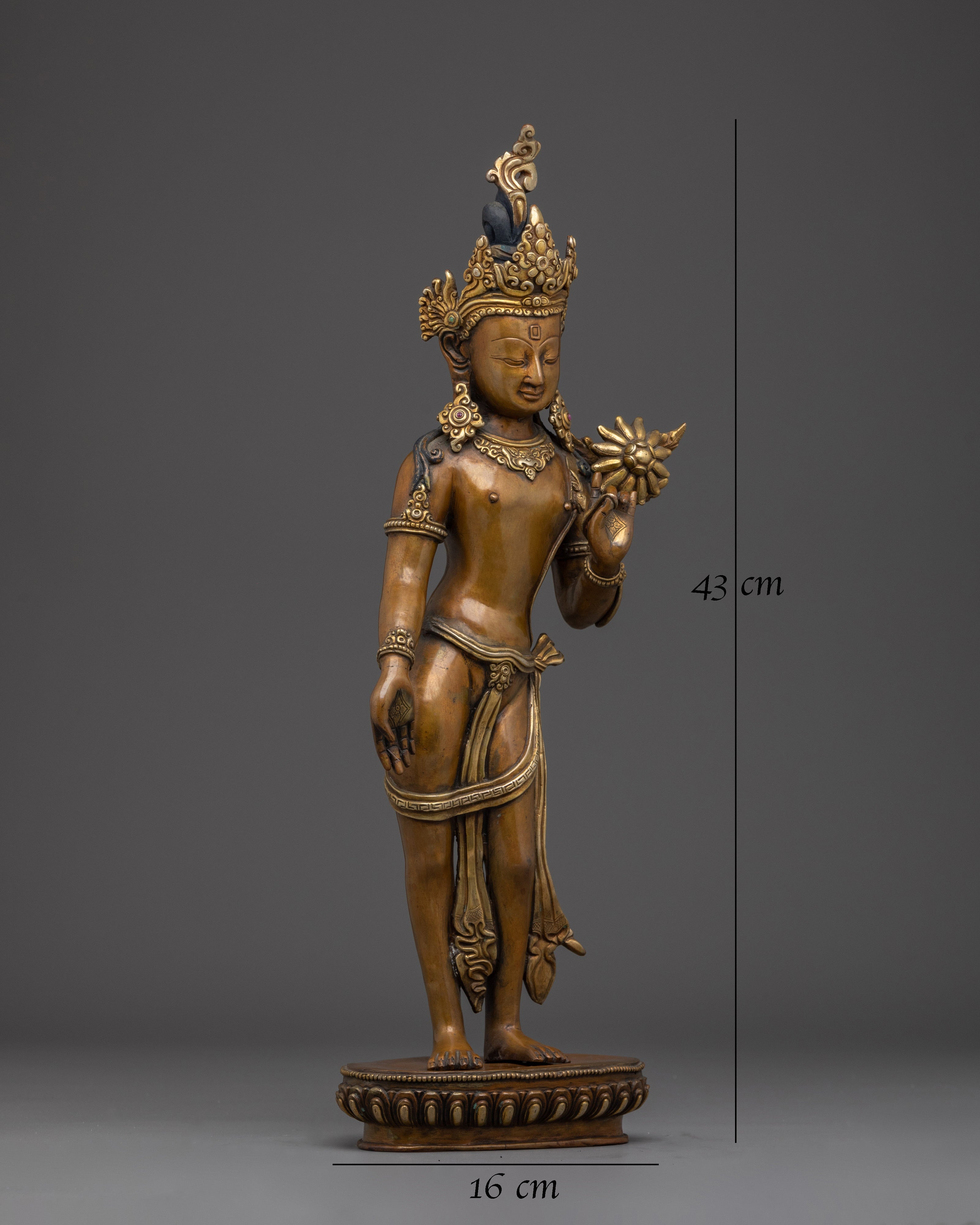 handmade-standing-chenrezig-sculpture