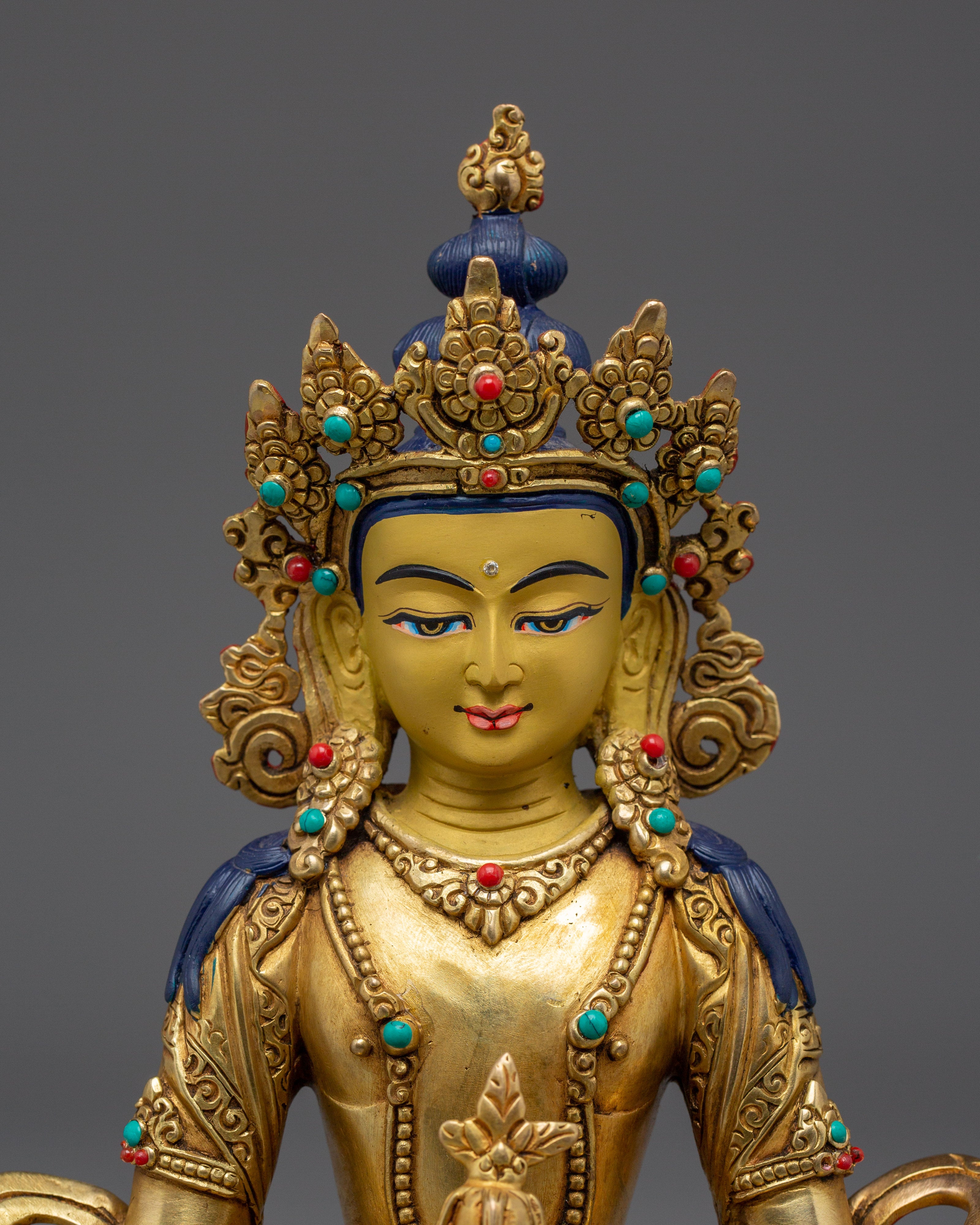 Handcrafted Long Life Deity Amitayus | Healing Statue
