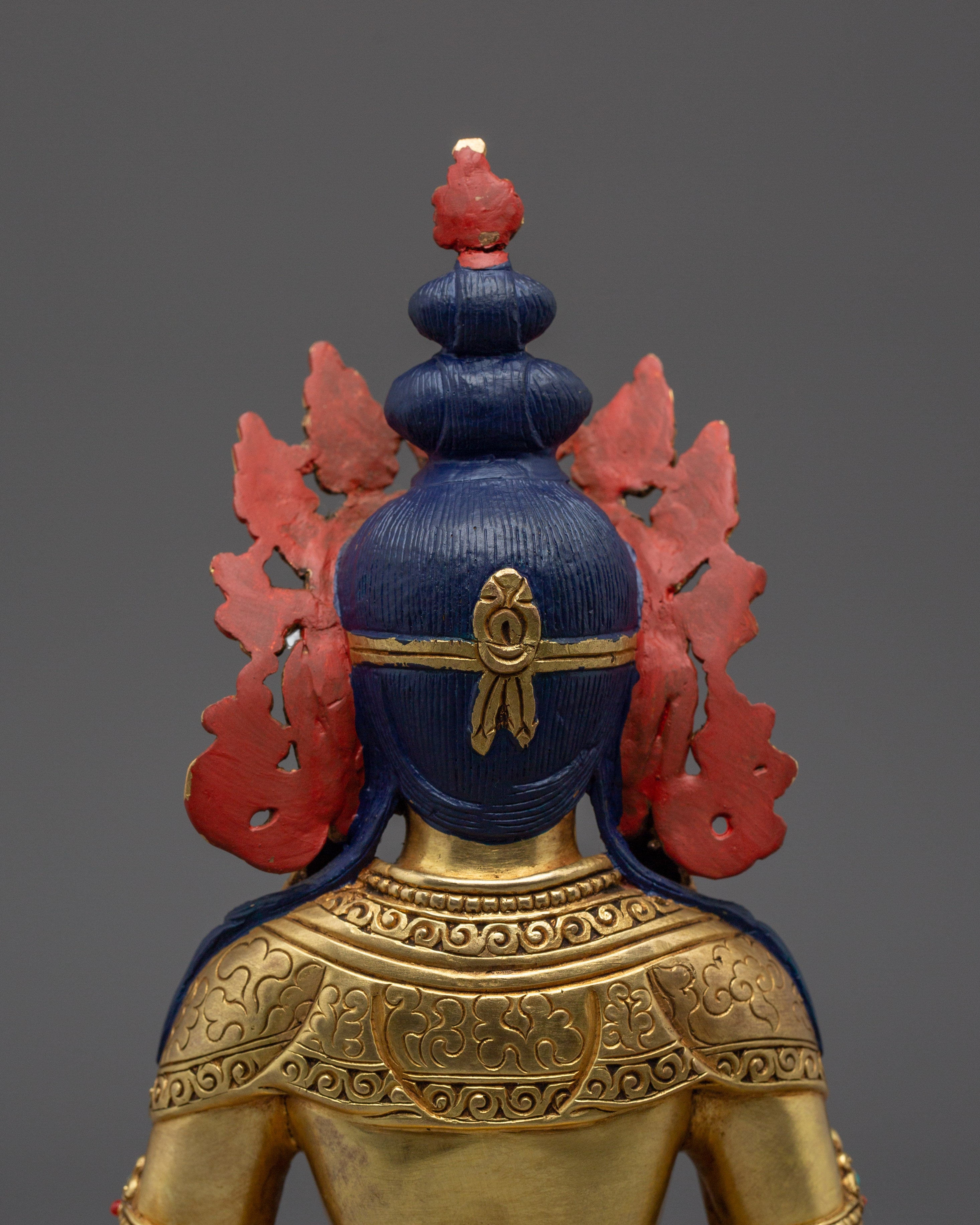 Handcrafted Long Life Deity Amitayus | Healing Statue