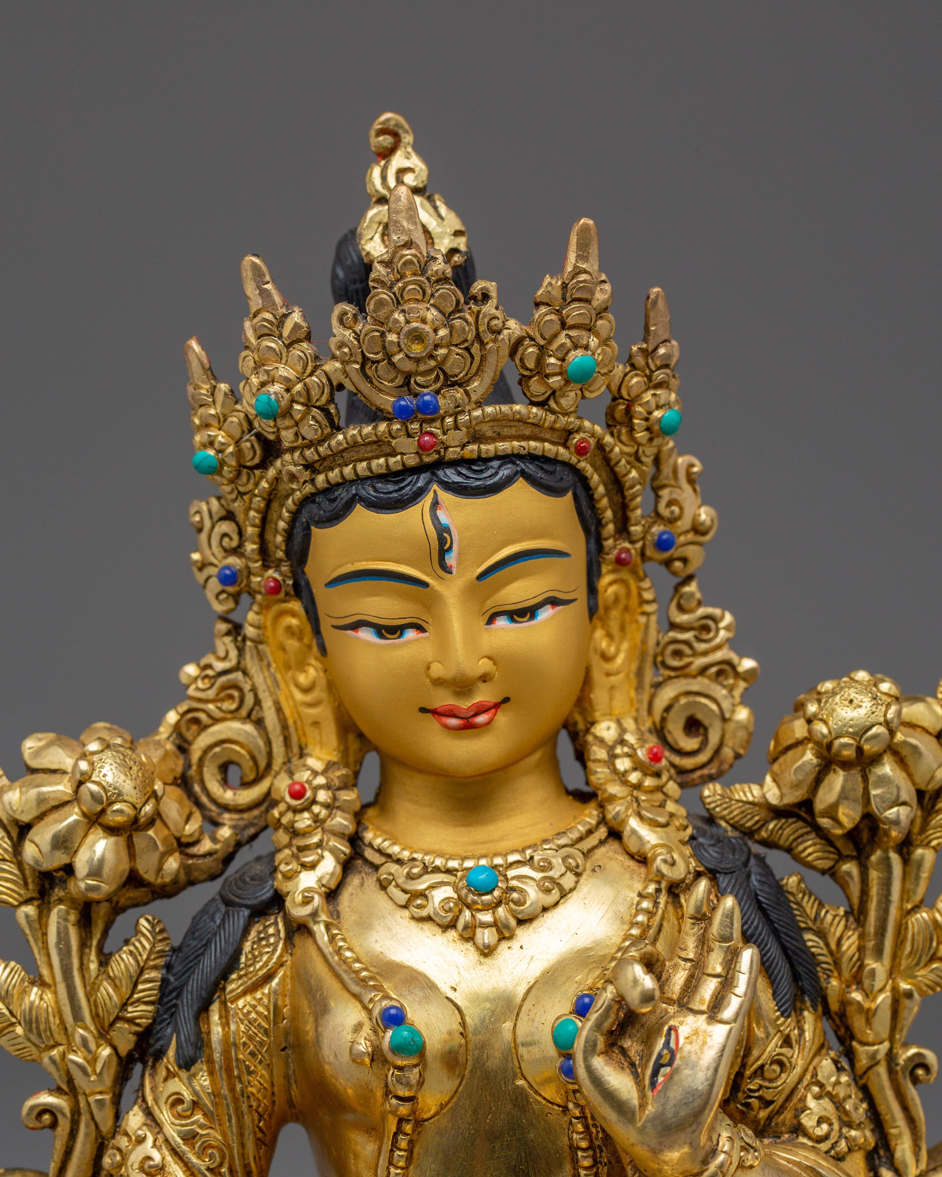 Healing Deity White Tara Statue | Sita Tara - Buddhist Female Deity