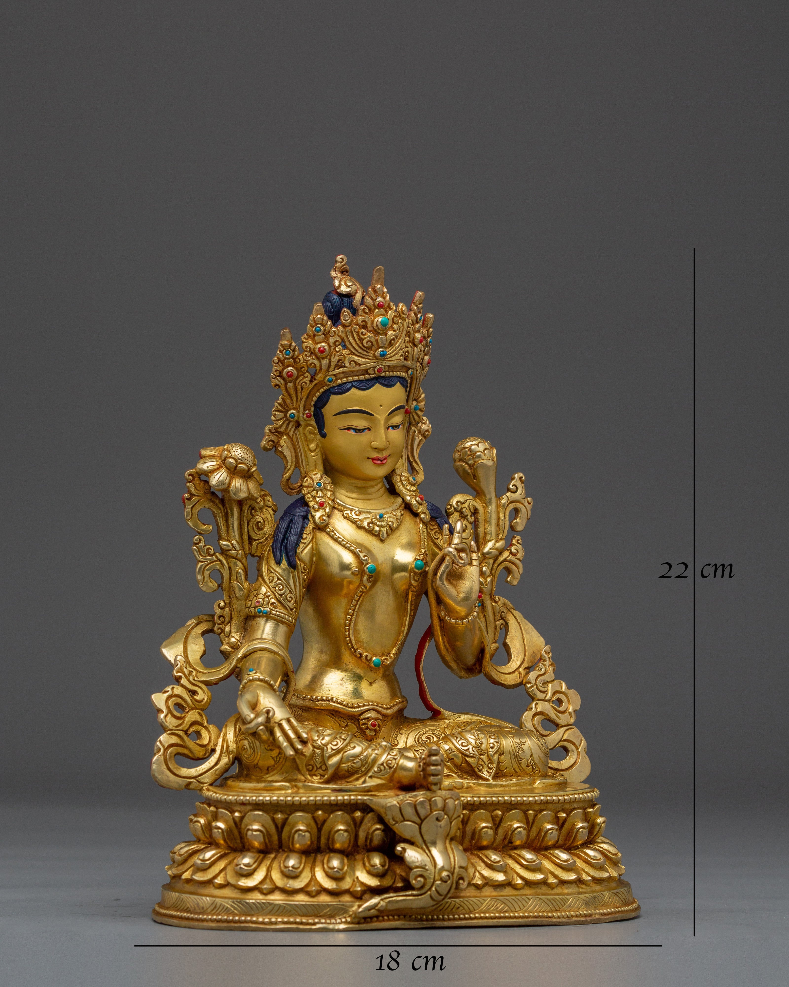 Compassionate Peaceful Green Tara Statue