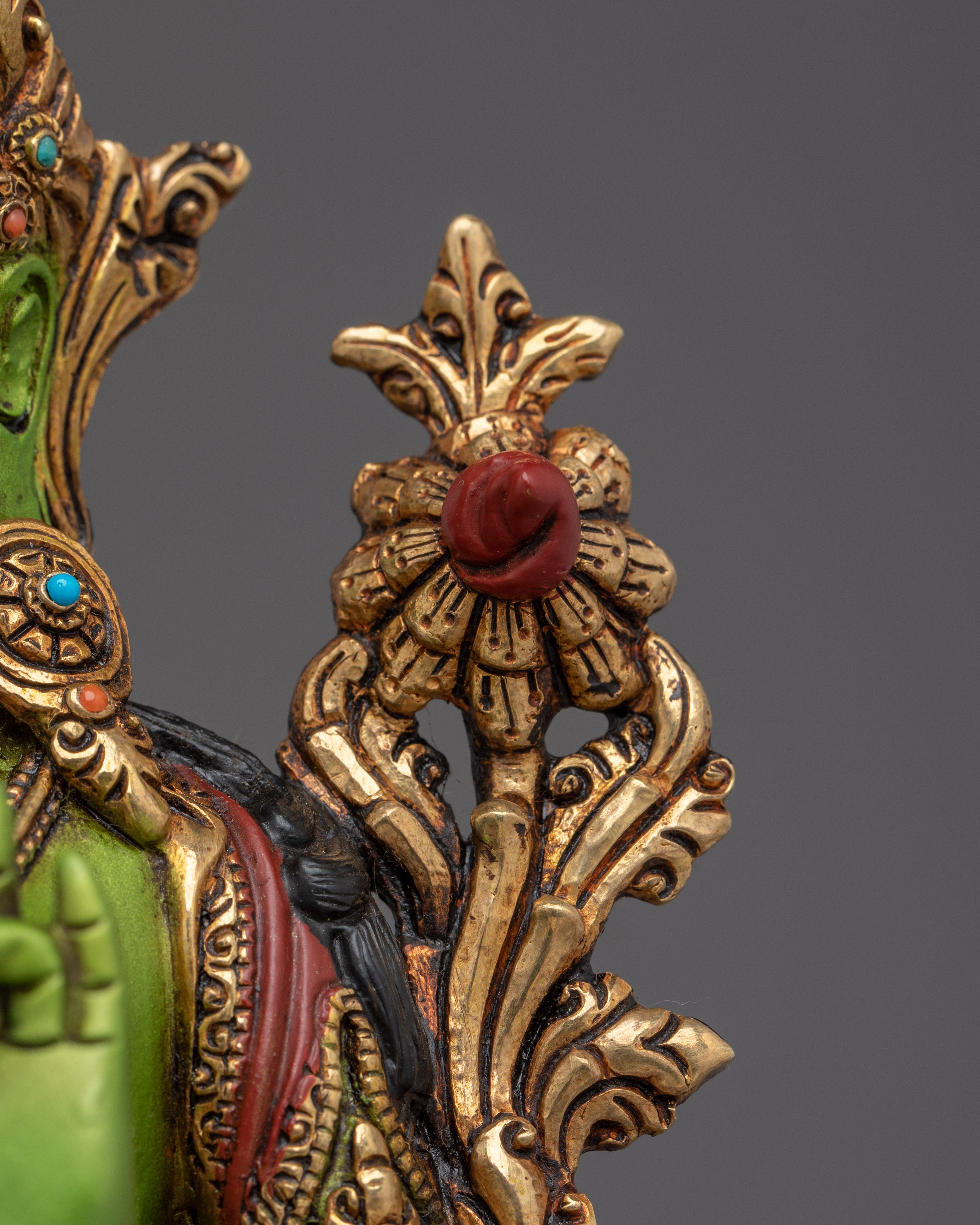 Compassionate Divine Bodhisattva Green Tara Statue | Shyama Tara